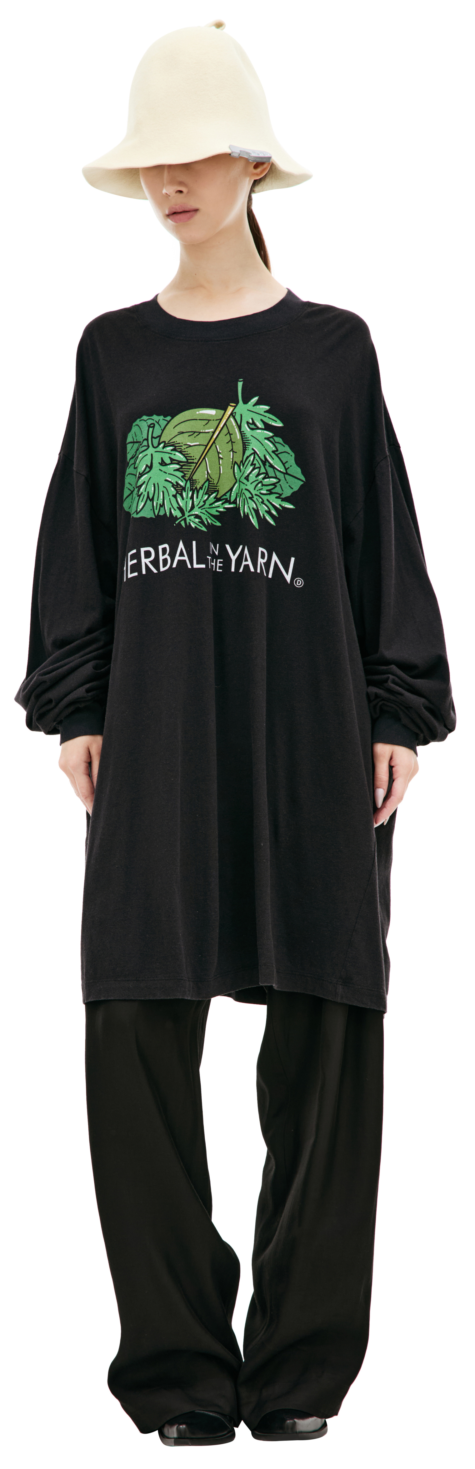 Doublet Black \'HERBAL IN THE YARN\' Longsleeve