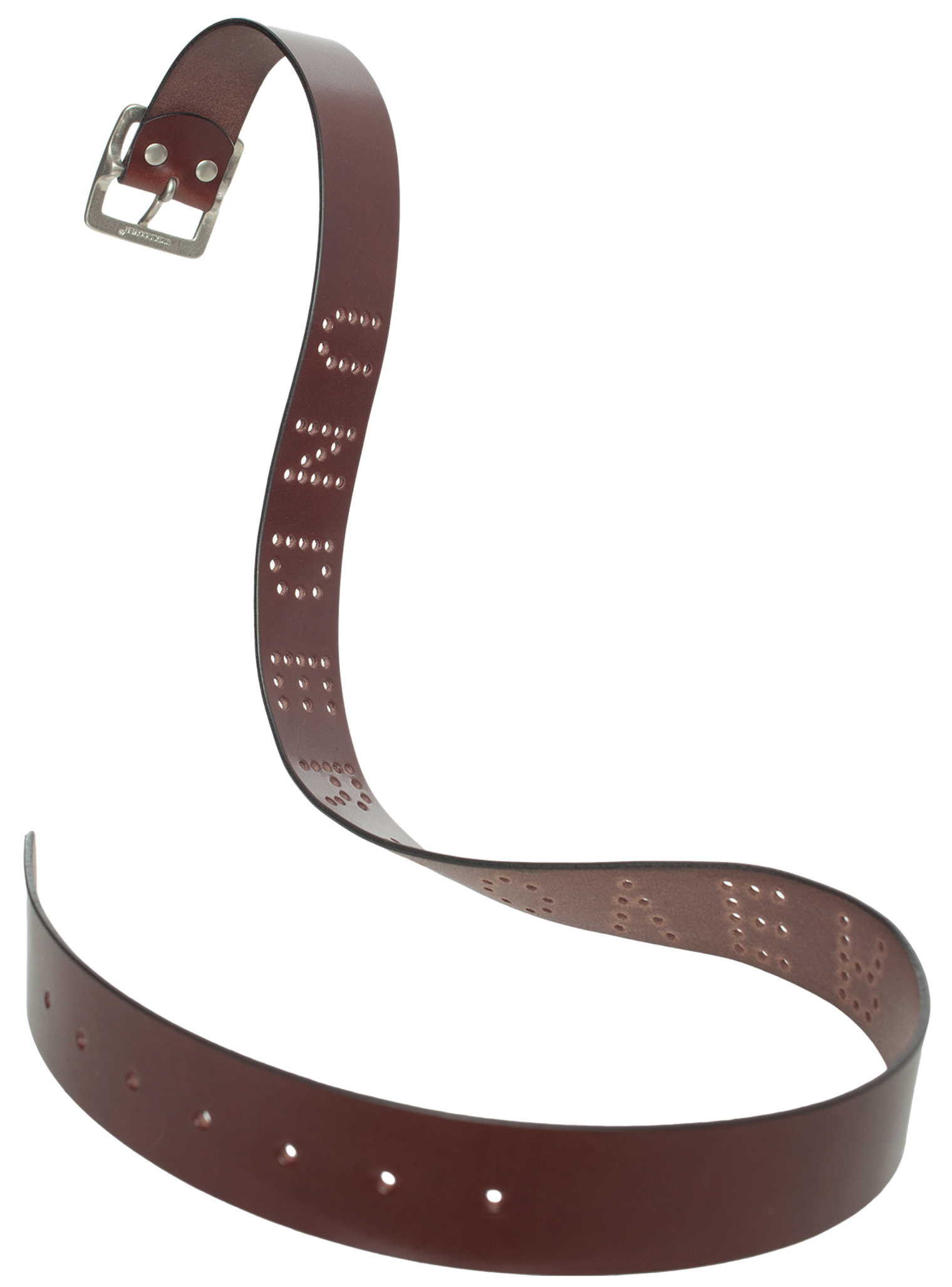 Undercover Logo leather belt