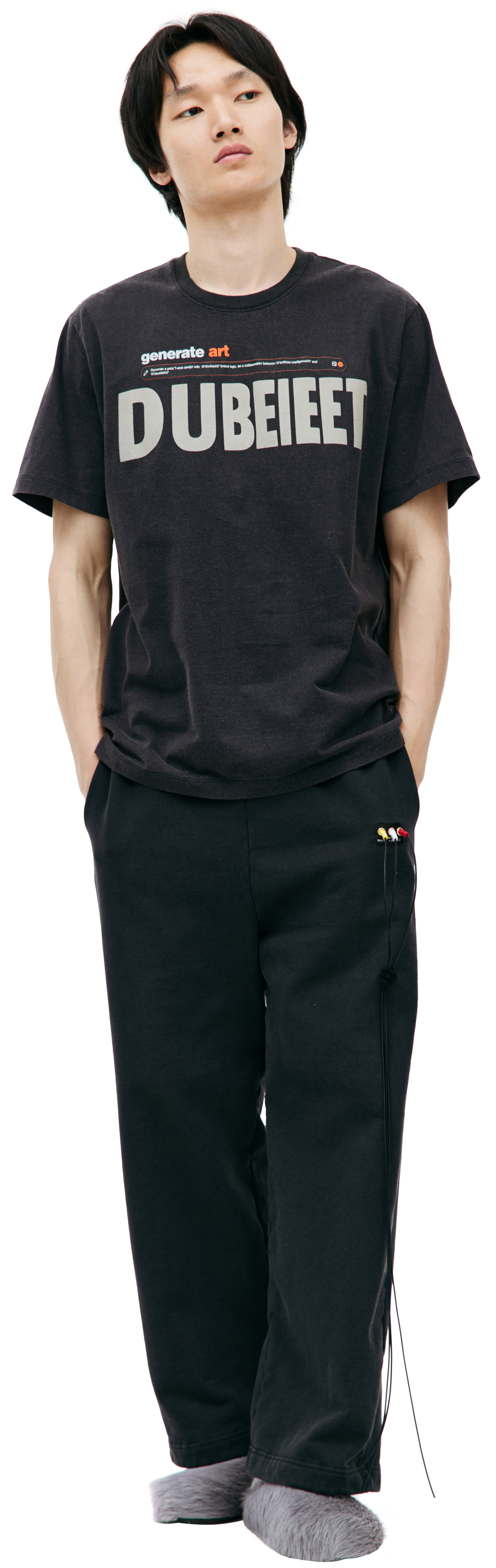 Doublet \'AI Generated\' printed t-shirt