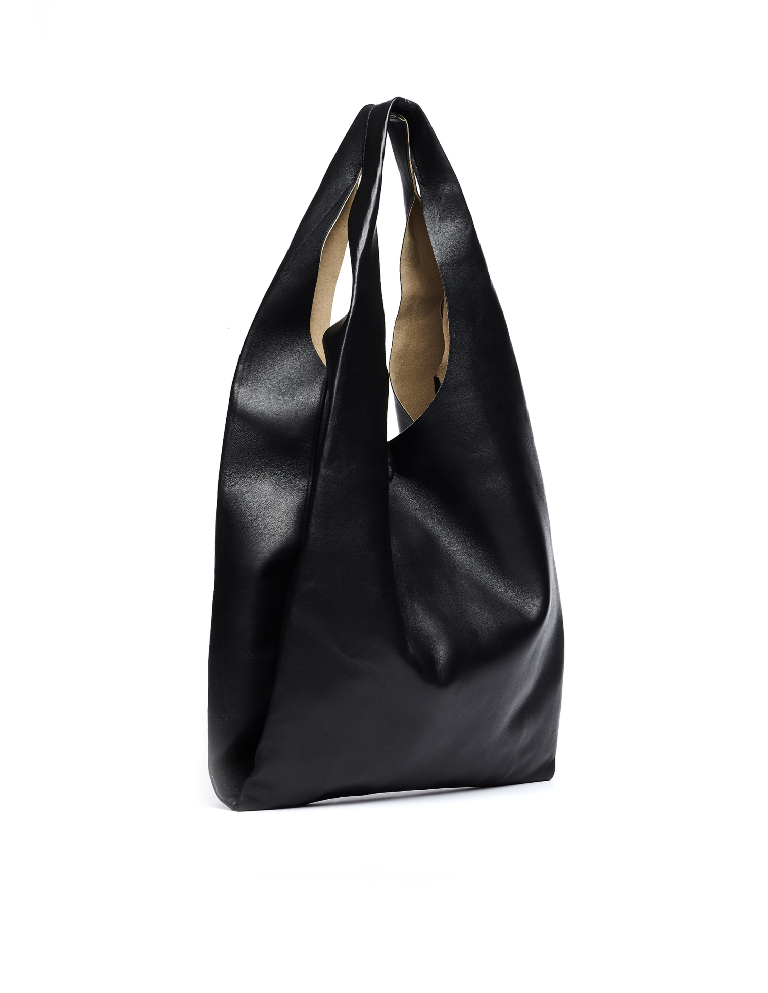 Maison Margiela Black Leather Shopper Bag