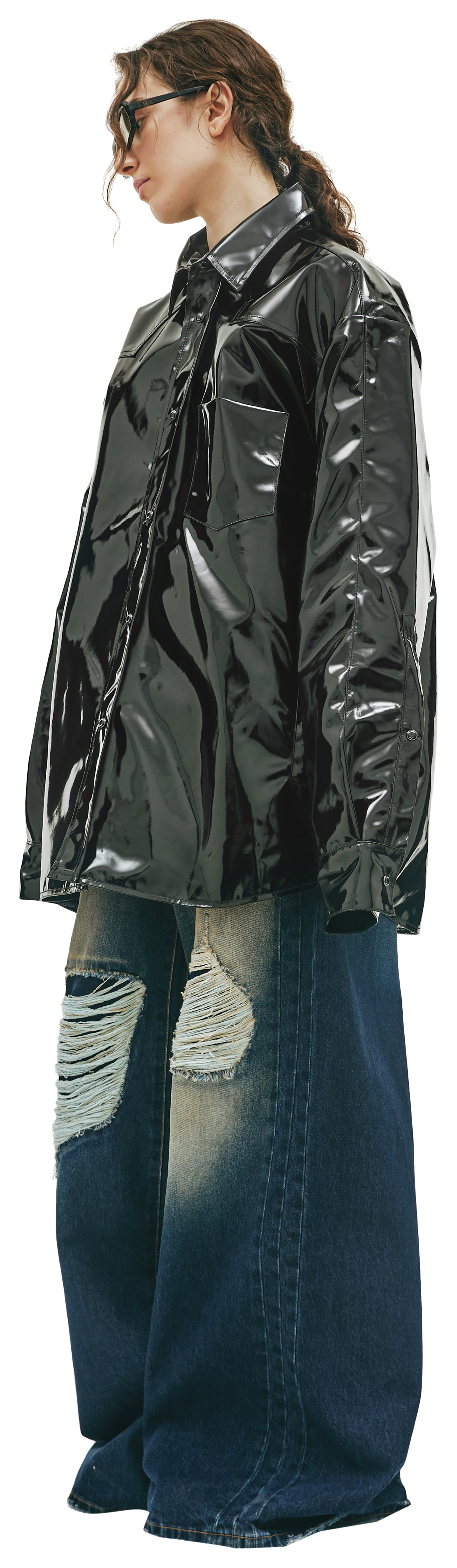 VETEMENTS Shiny rubber shirt