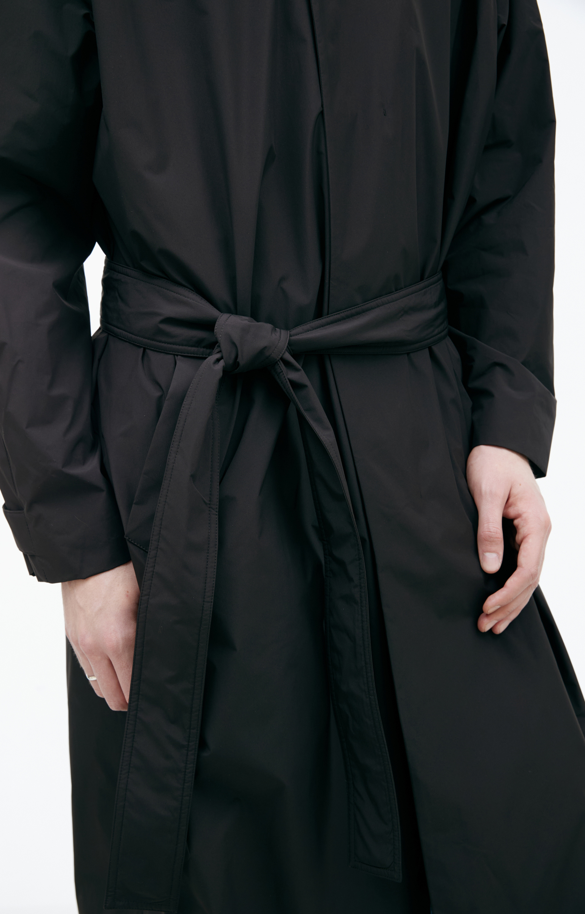 The Row Black buttoned coat