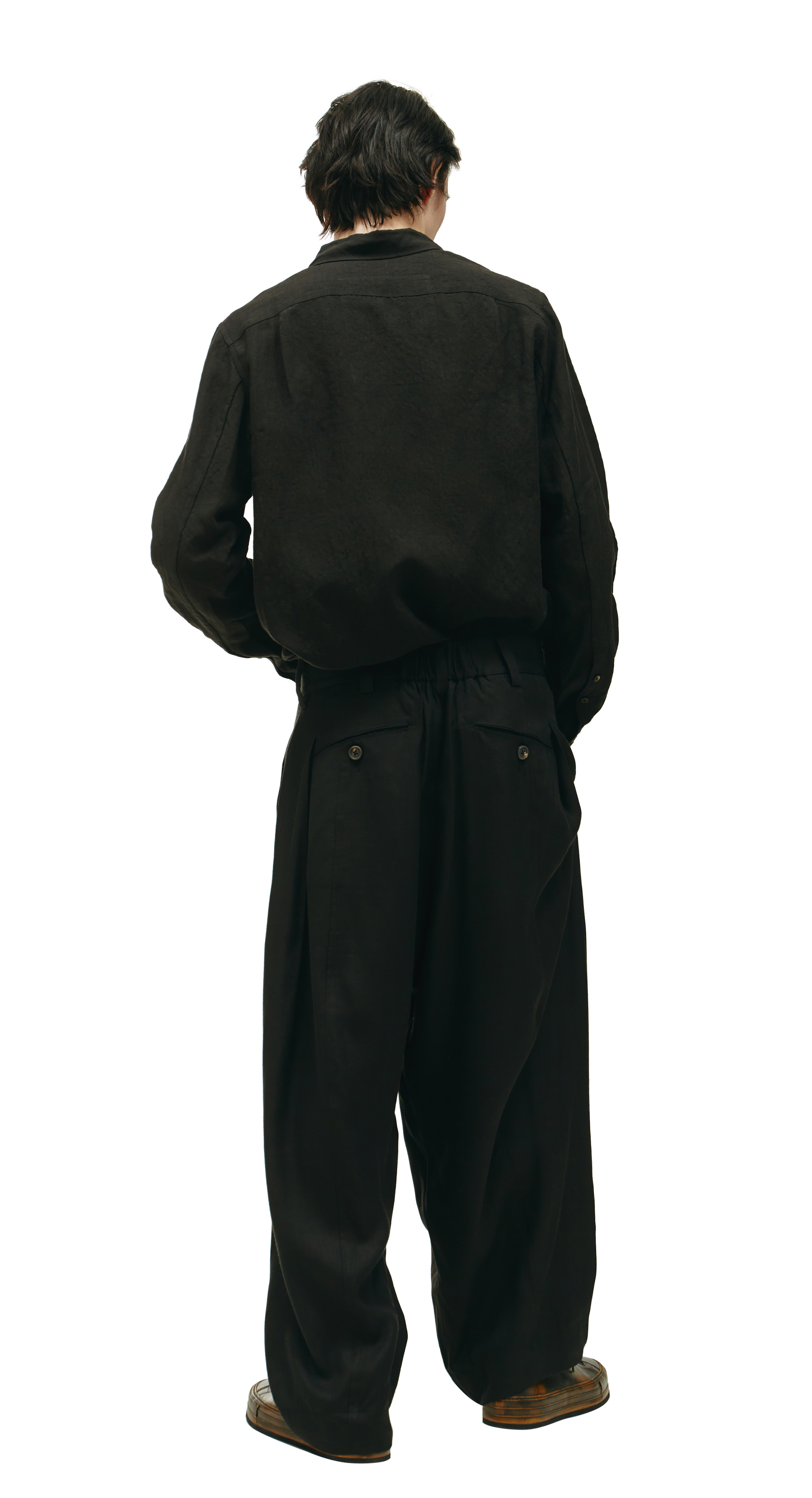 Ziggy Chen Black wide pants