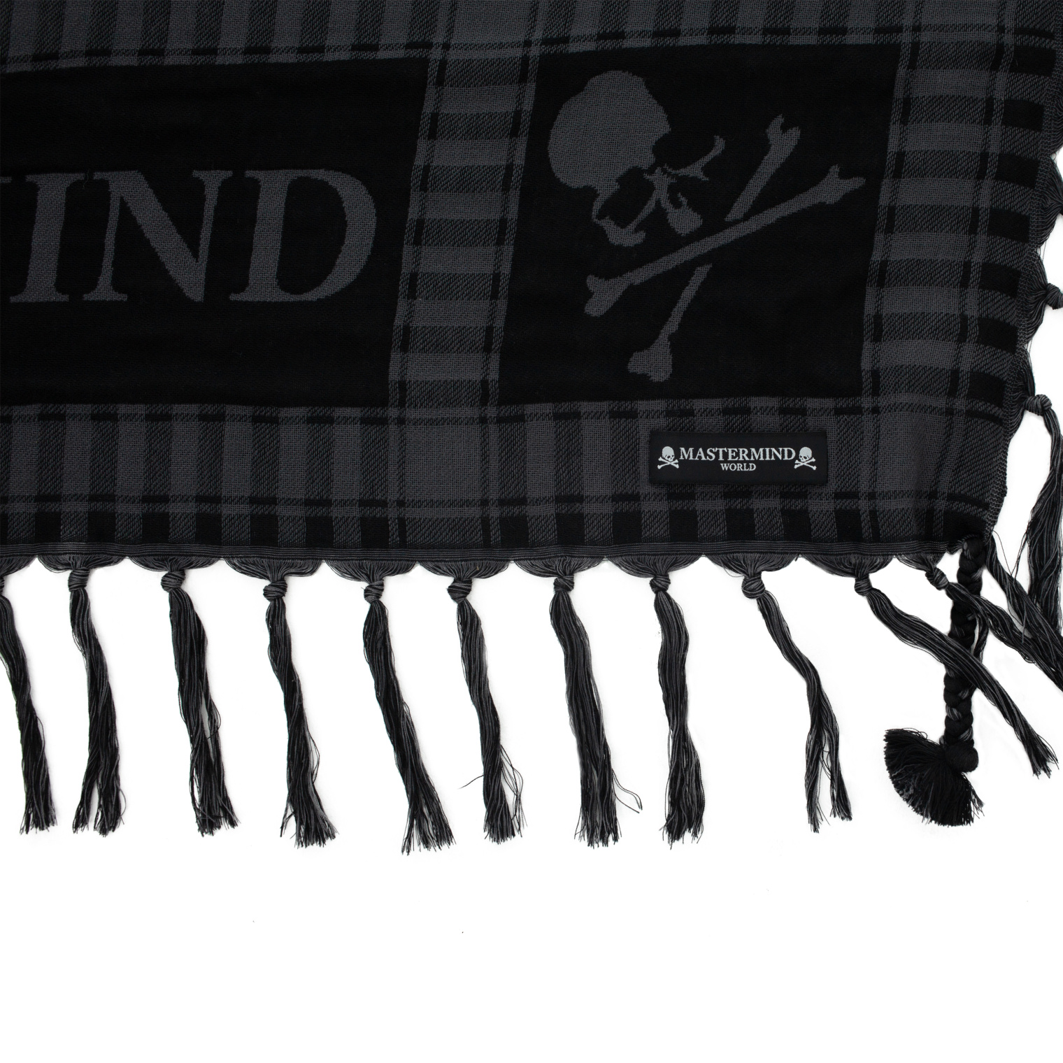 Mastermind WORLD Wool logo scarf