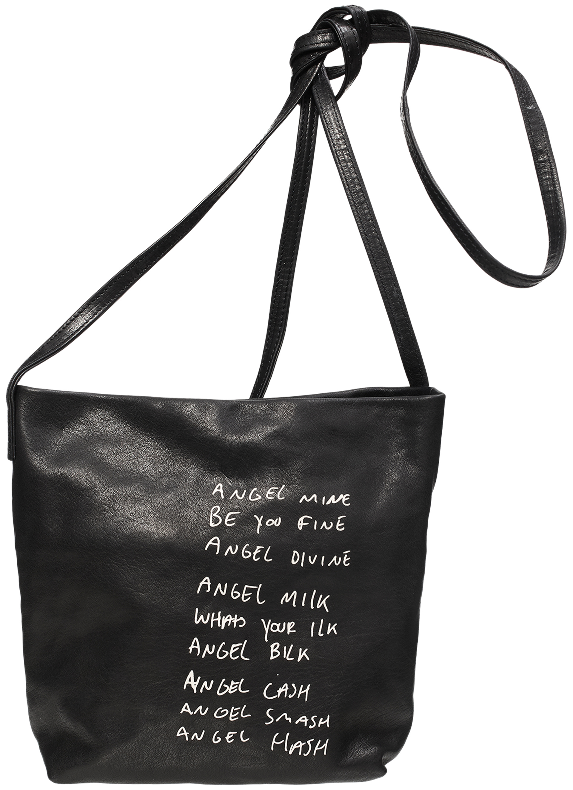 Ann Demeulemeester Black leather bag