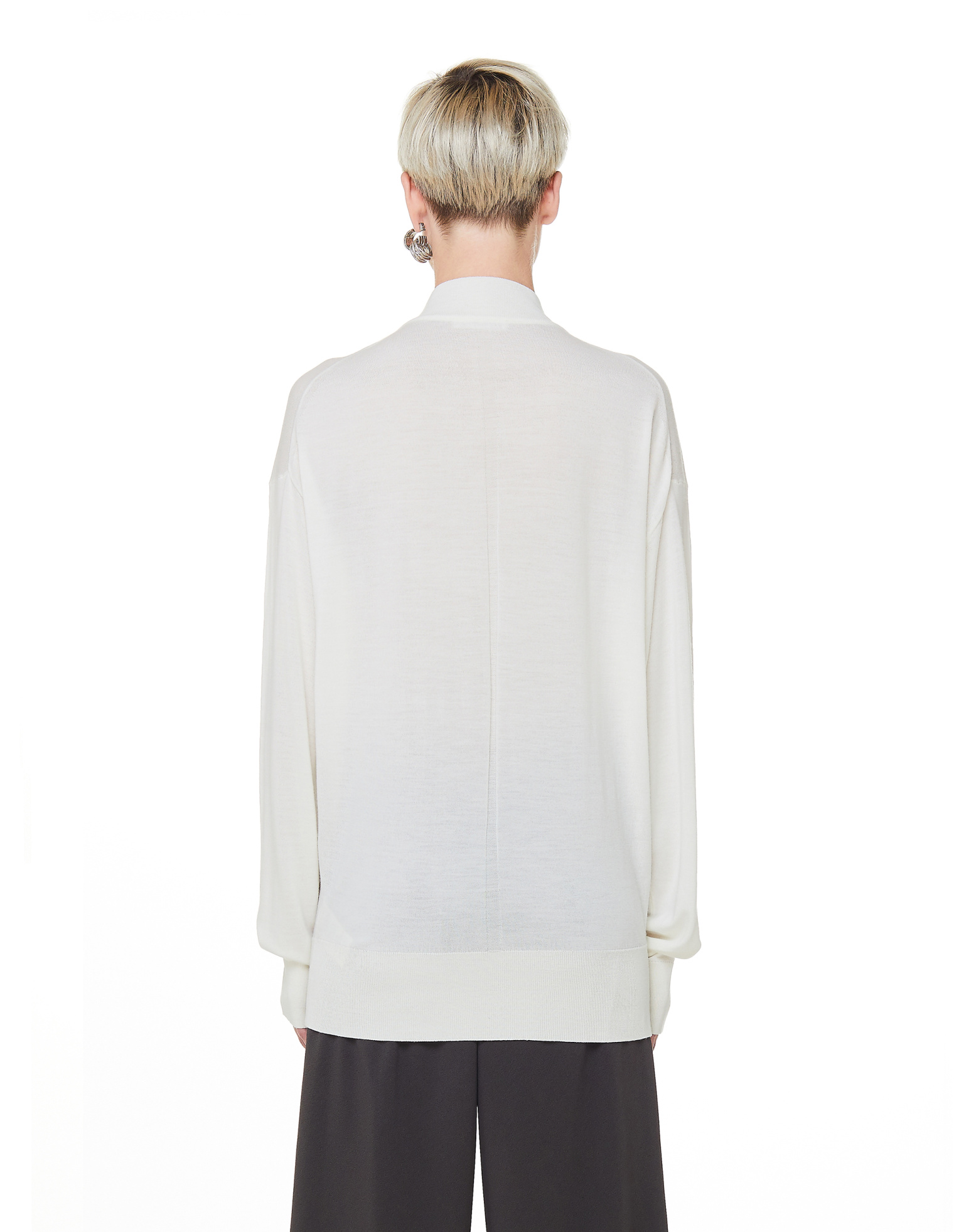 The Row White Wool & Cashmere Taryn Sweater