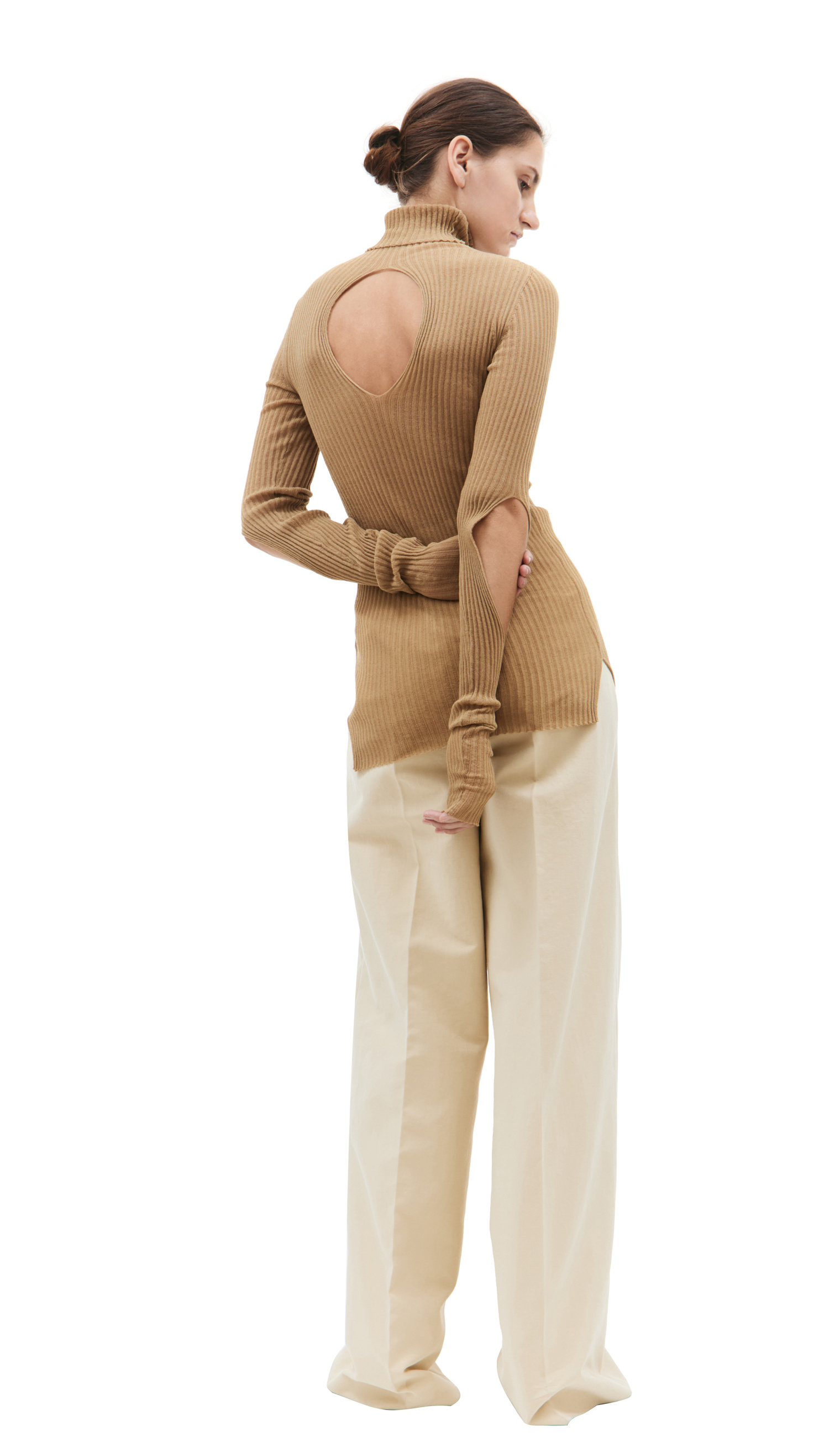 QUIRA Beige turtleneck