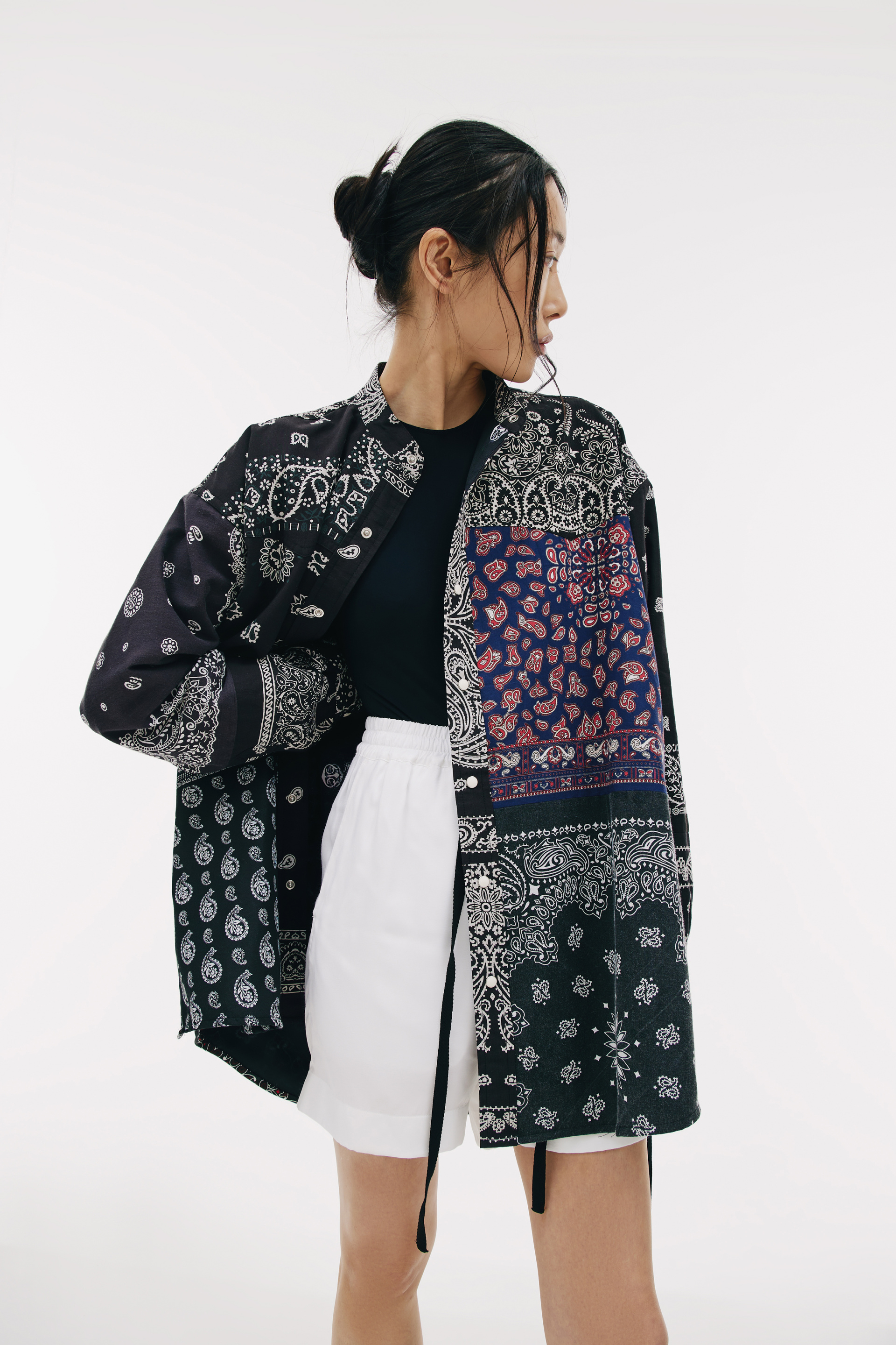 Children of the discordance Patchwork bandana shirt