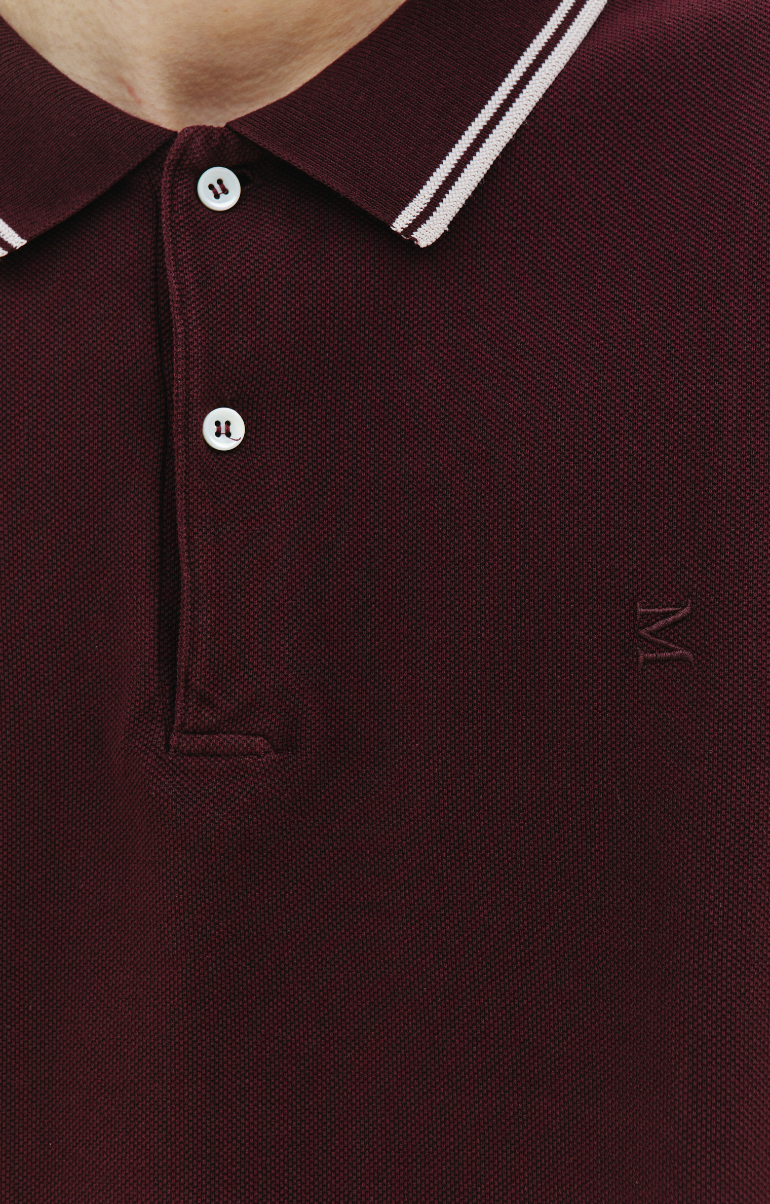 Maison Margiela Embroidered logo polo