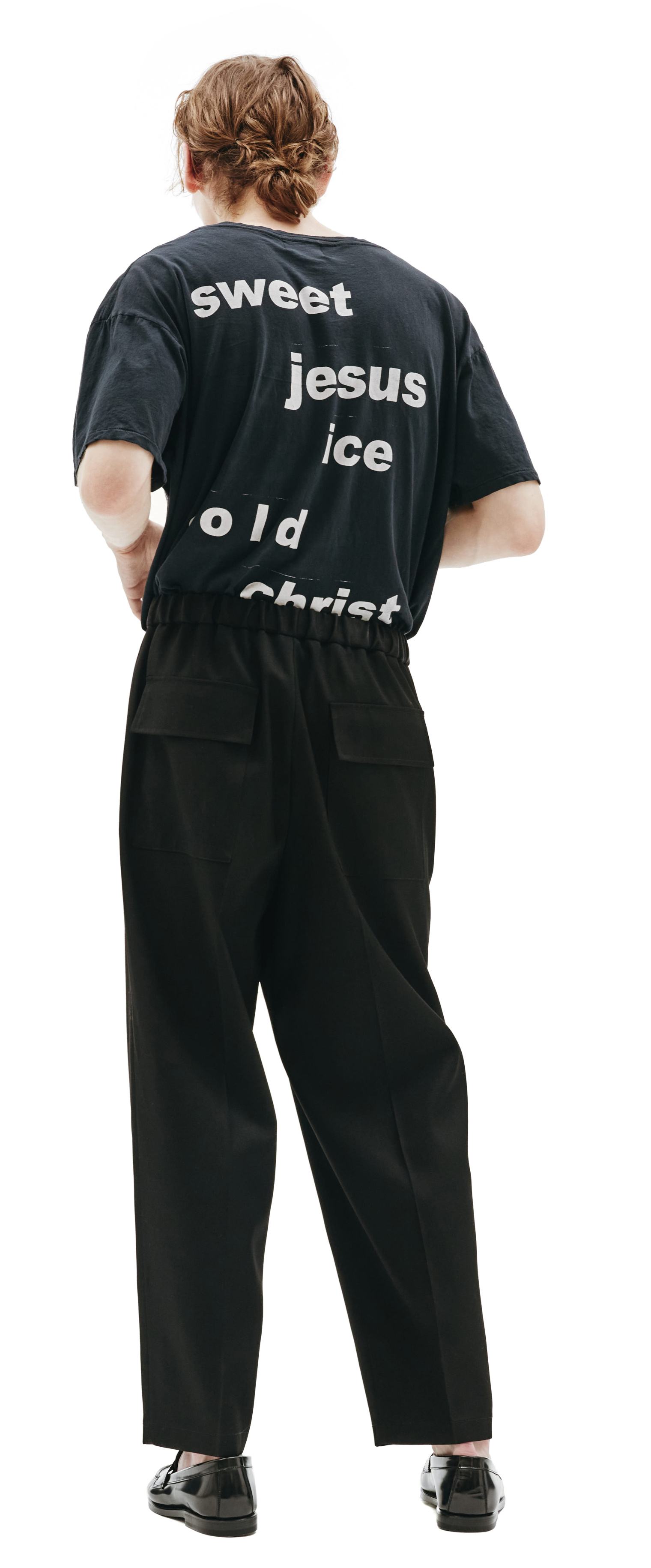 Jil Sander Black pleated pants