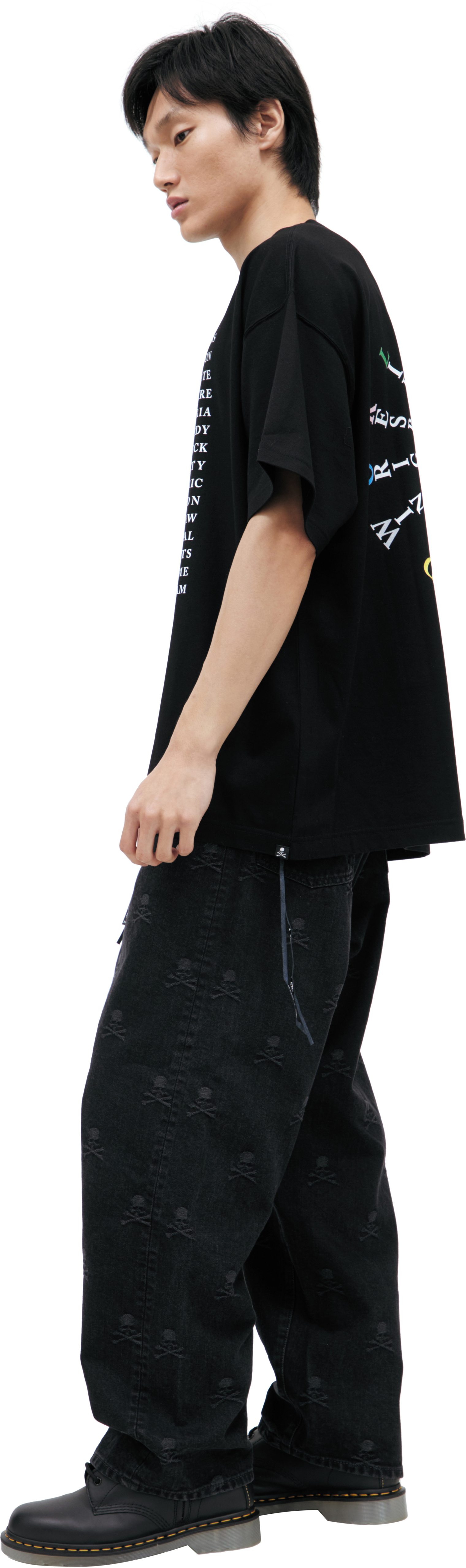 Mastermind WORLD Black print T-shirt