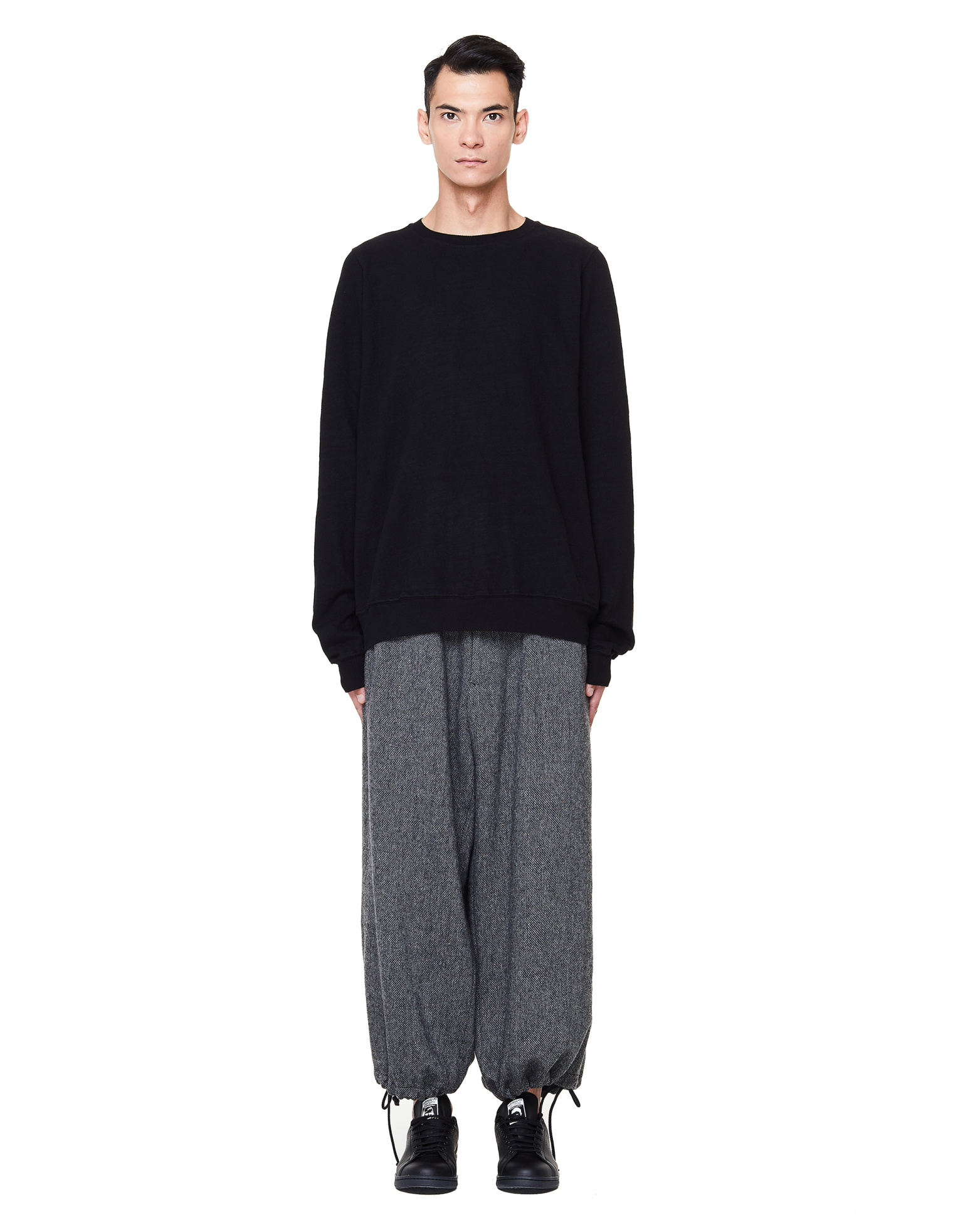 Yohji Yamamoto Grey Tweed Trousers