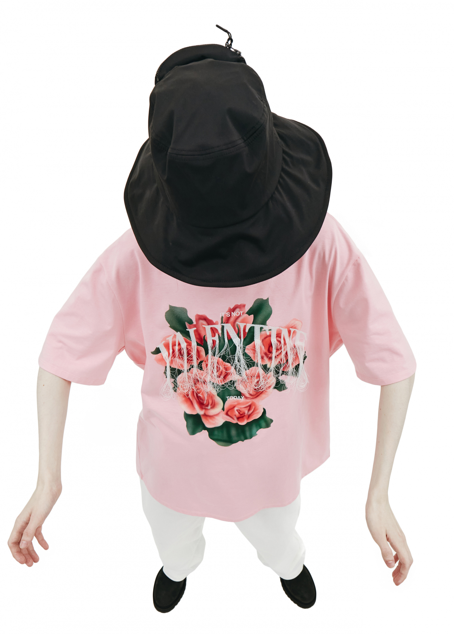 Doublet Розовая футболка с вышивкой Valentine
