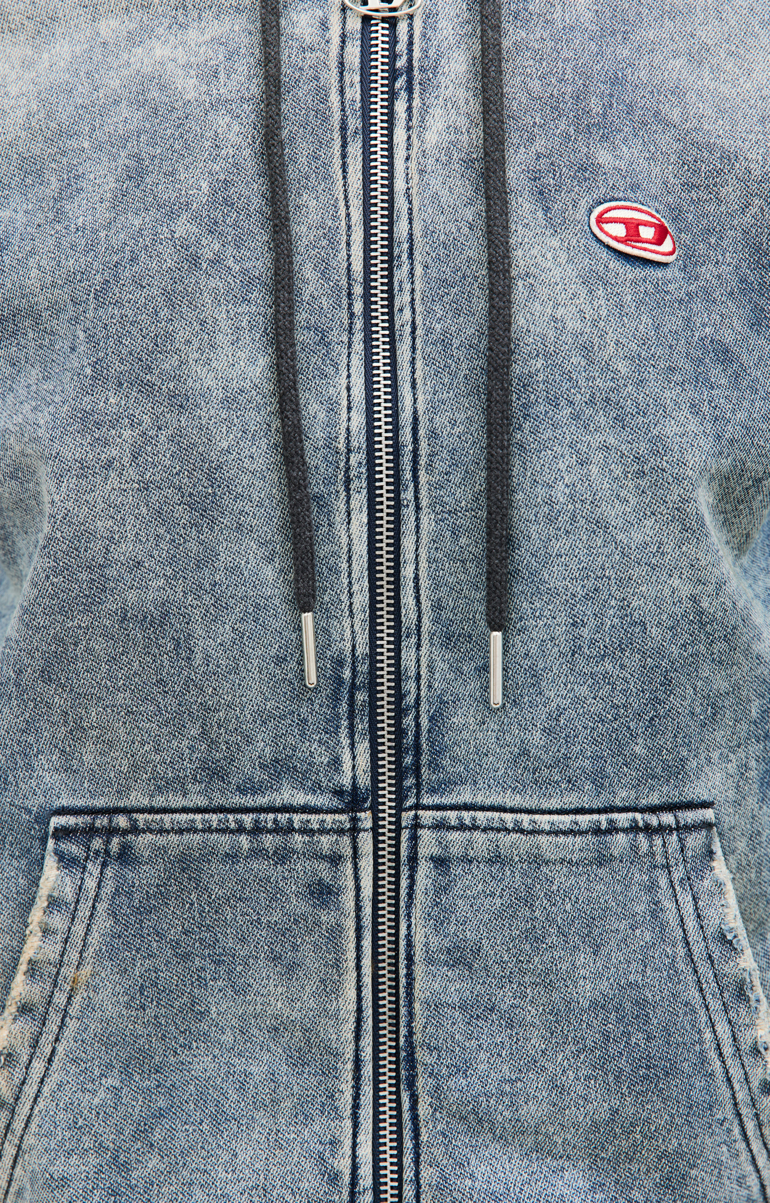 Diesel D-Gir-Ne zip up denim hoodie