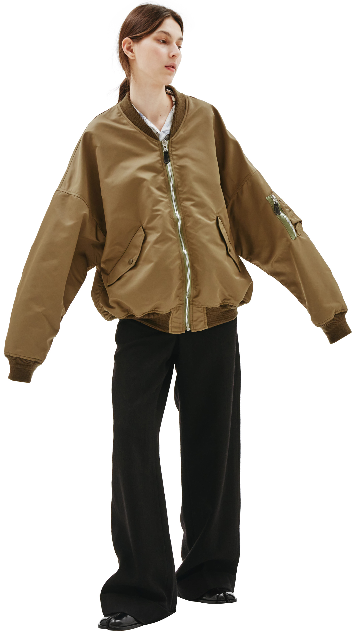 Doublet Olive Vegetable Dyed MA-1 Bomber