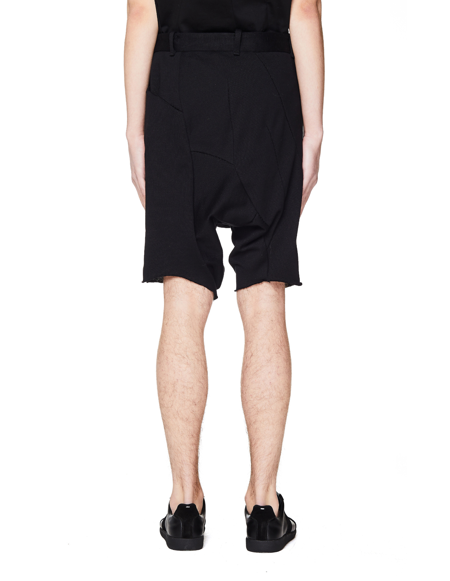 Leon Emanuel Blanck Black Cotton Jersey Shorts