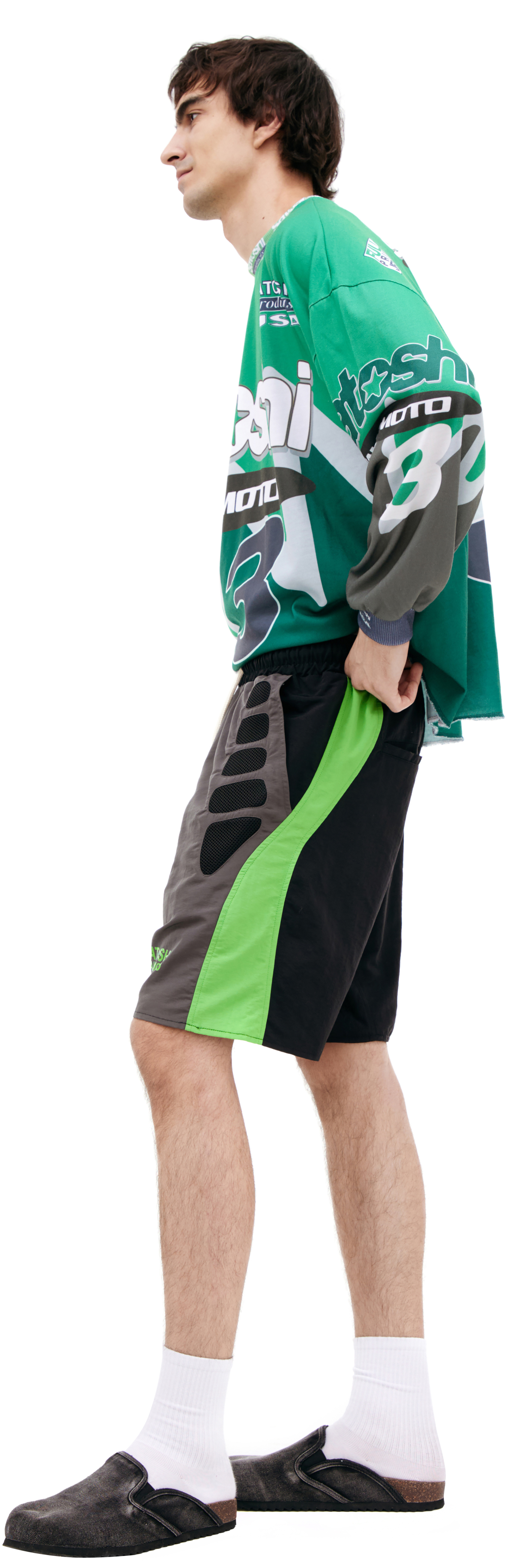 Satoshi Nakamoto Logo Printed Shorts