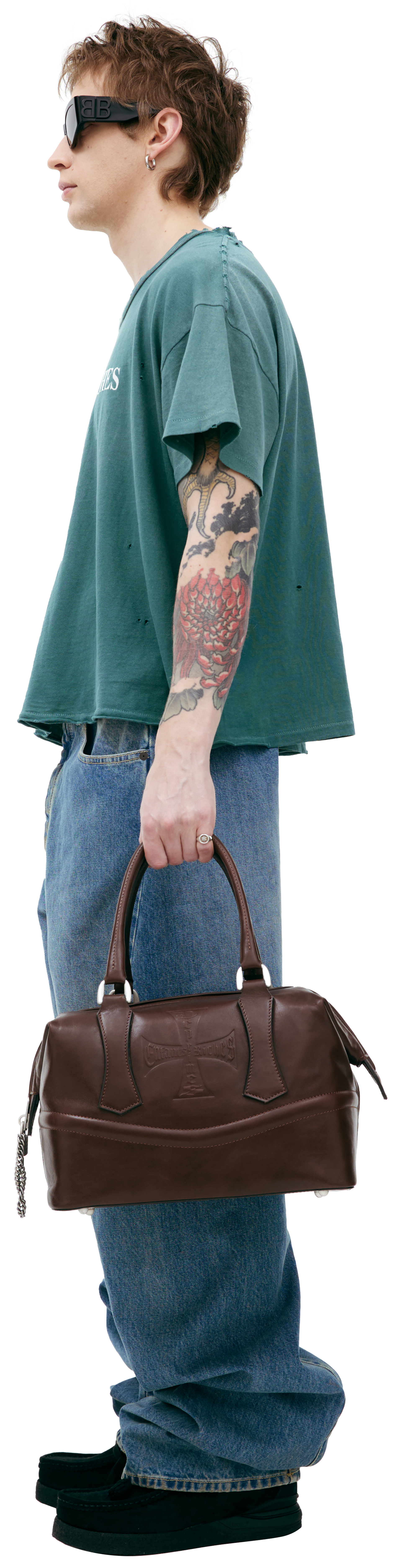 Enfants Riches Déprimés Ripped paint effect t-shirt