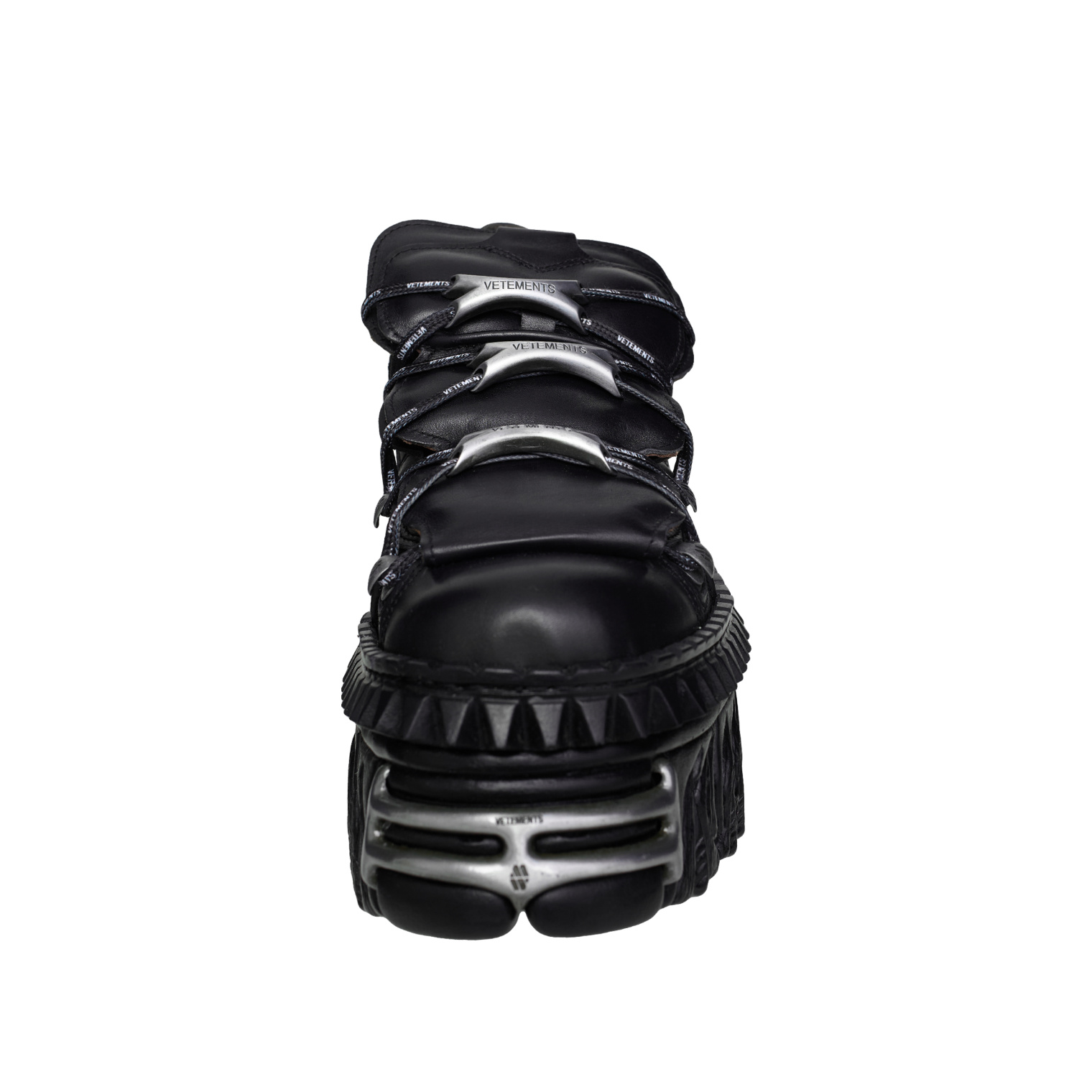 Buy VETEMENTS men black vetements x new rock platform boots for