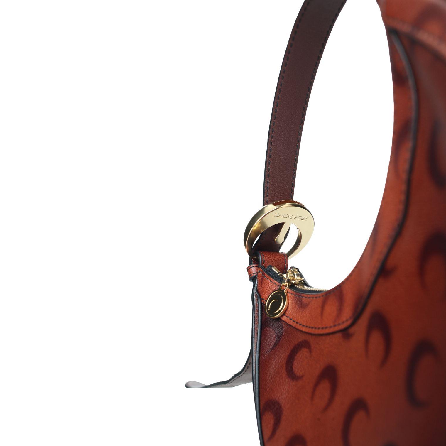 MARINE SERRE Eclips mini leather bag