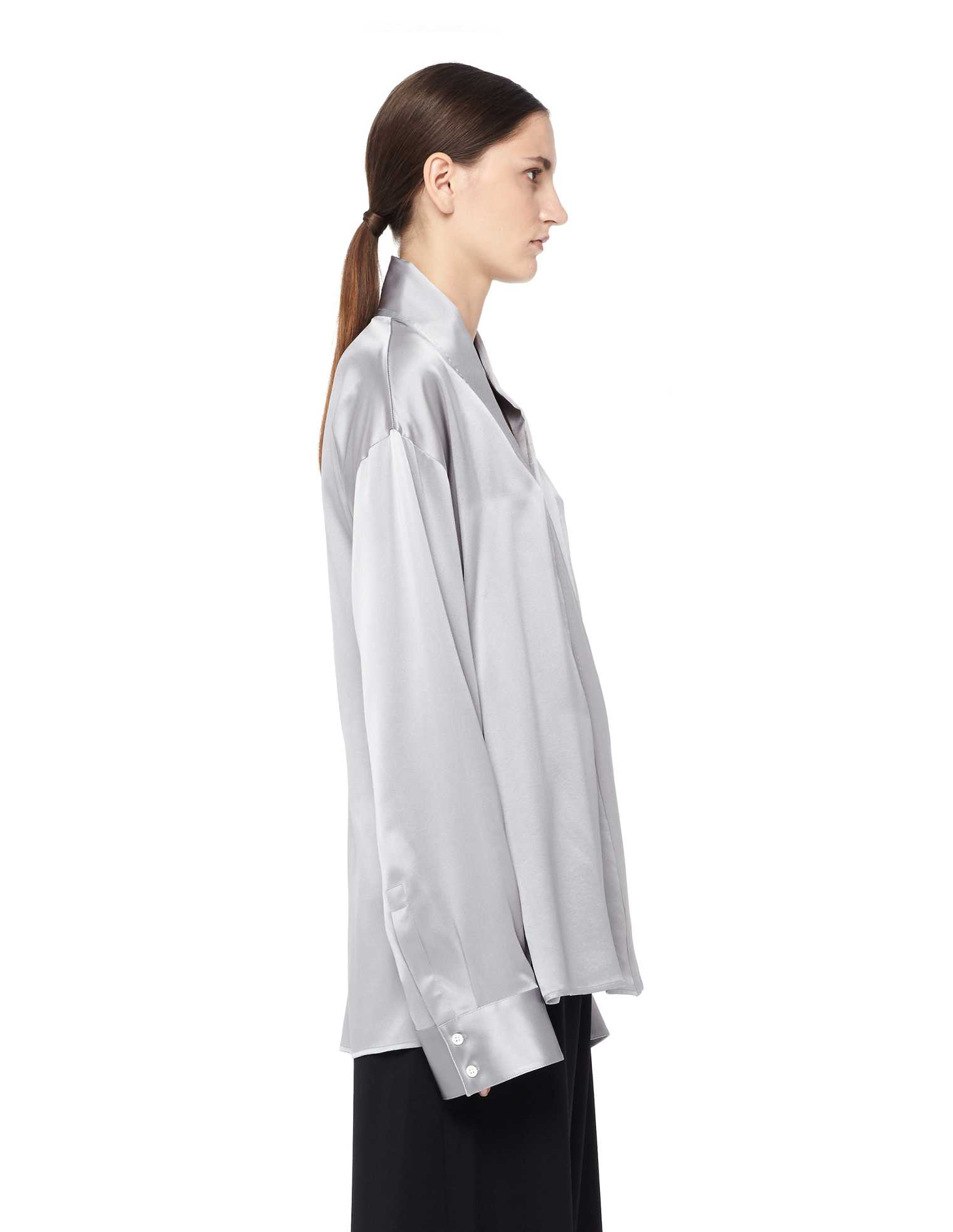 Haider Ackermann Блуза из шелка на запахе
