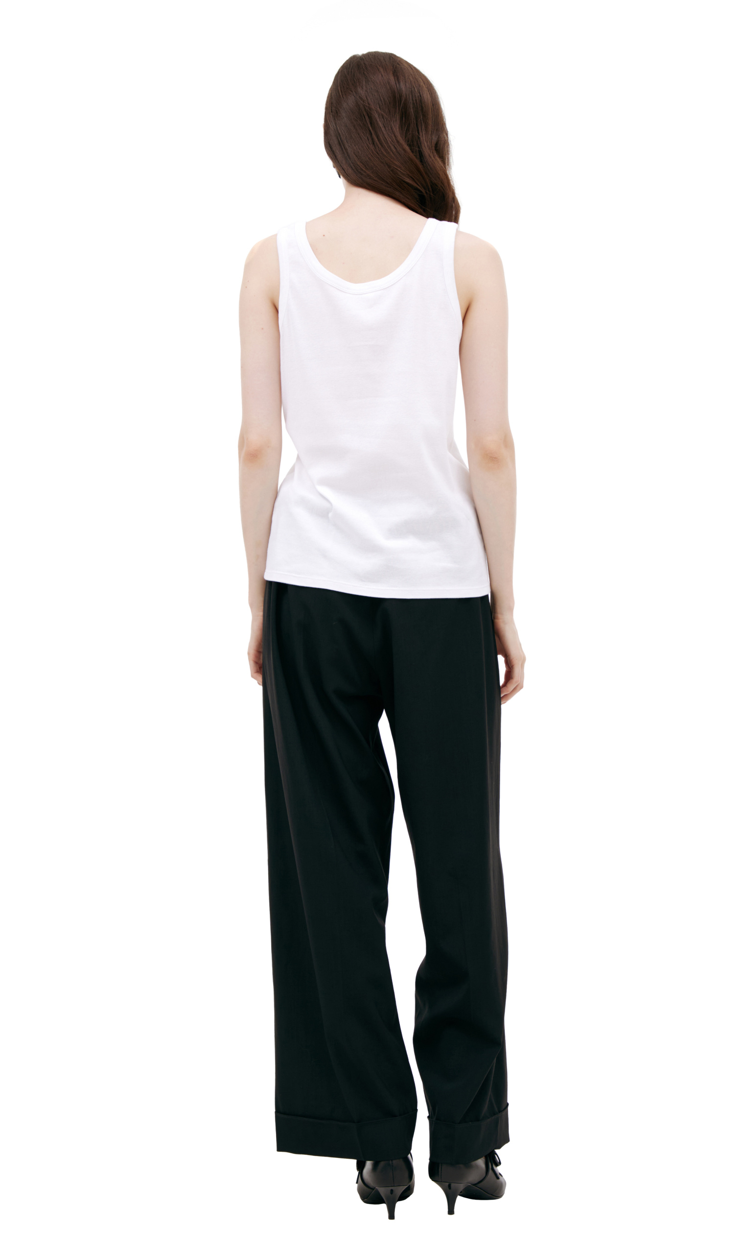 The Row White cotton top
