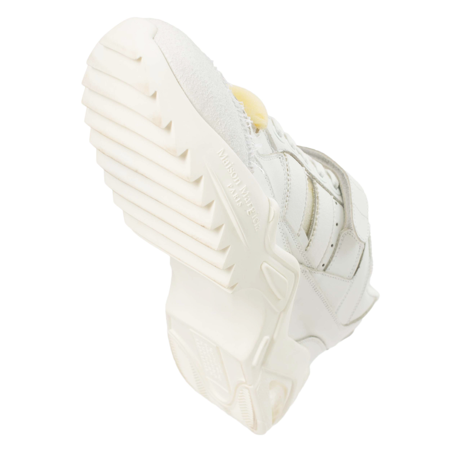 Maison Margiela White Retro Fit Leather Sneakers