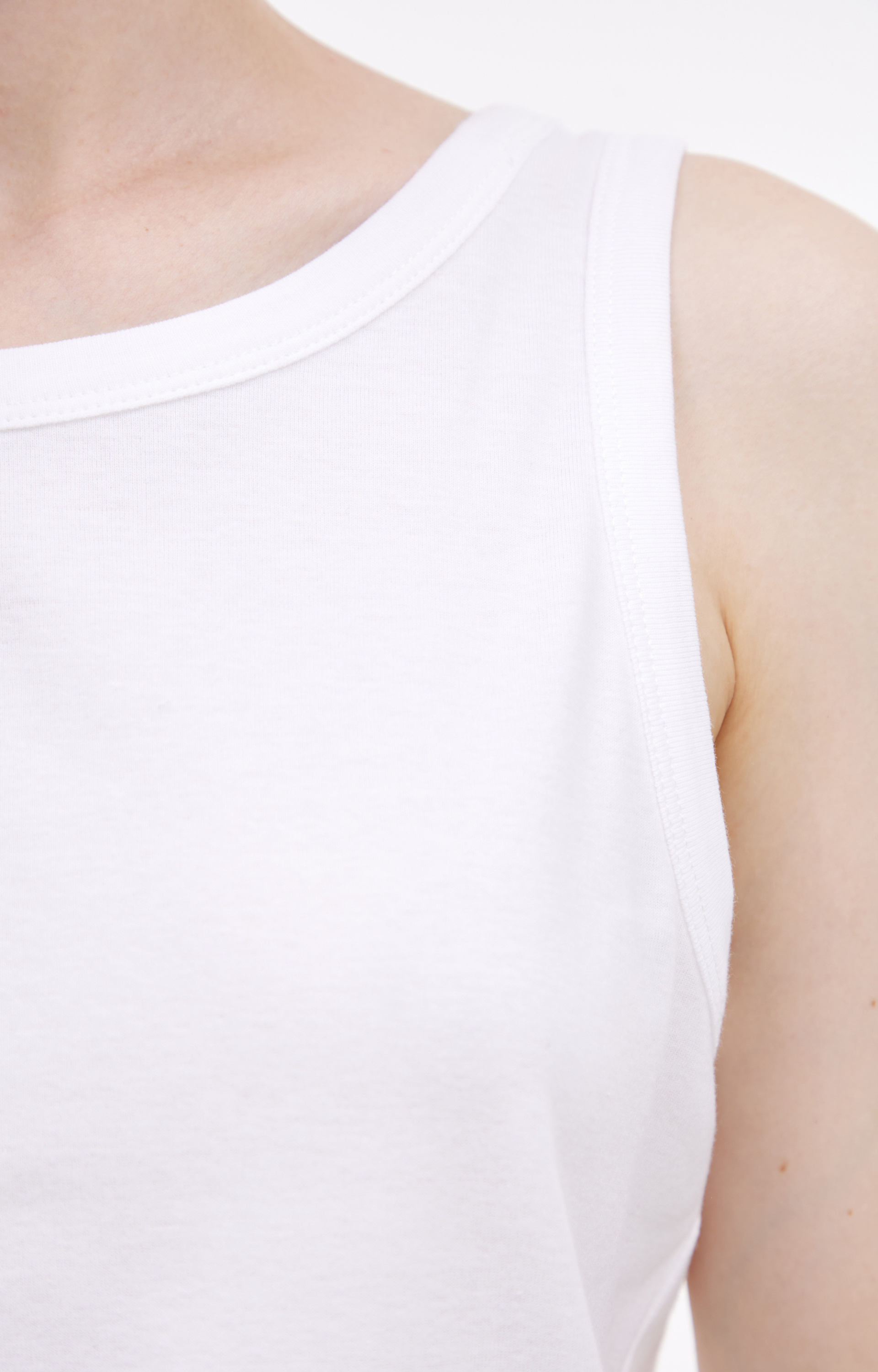 The Row White cotton top