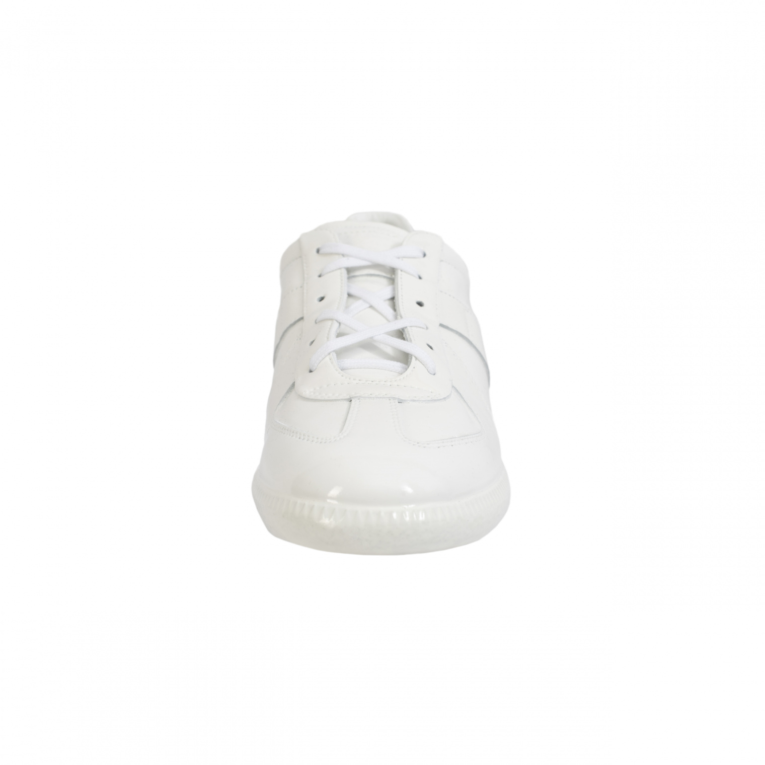 Maison Margiela Replica Patent Leather Sneakers In White