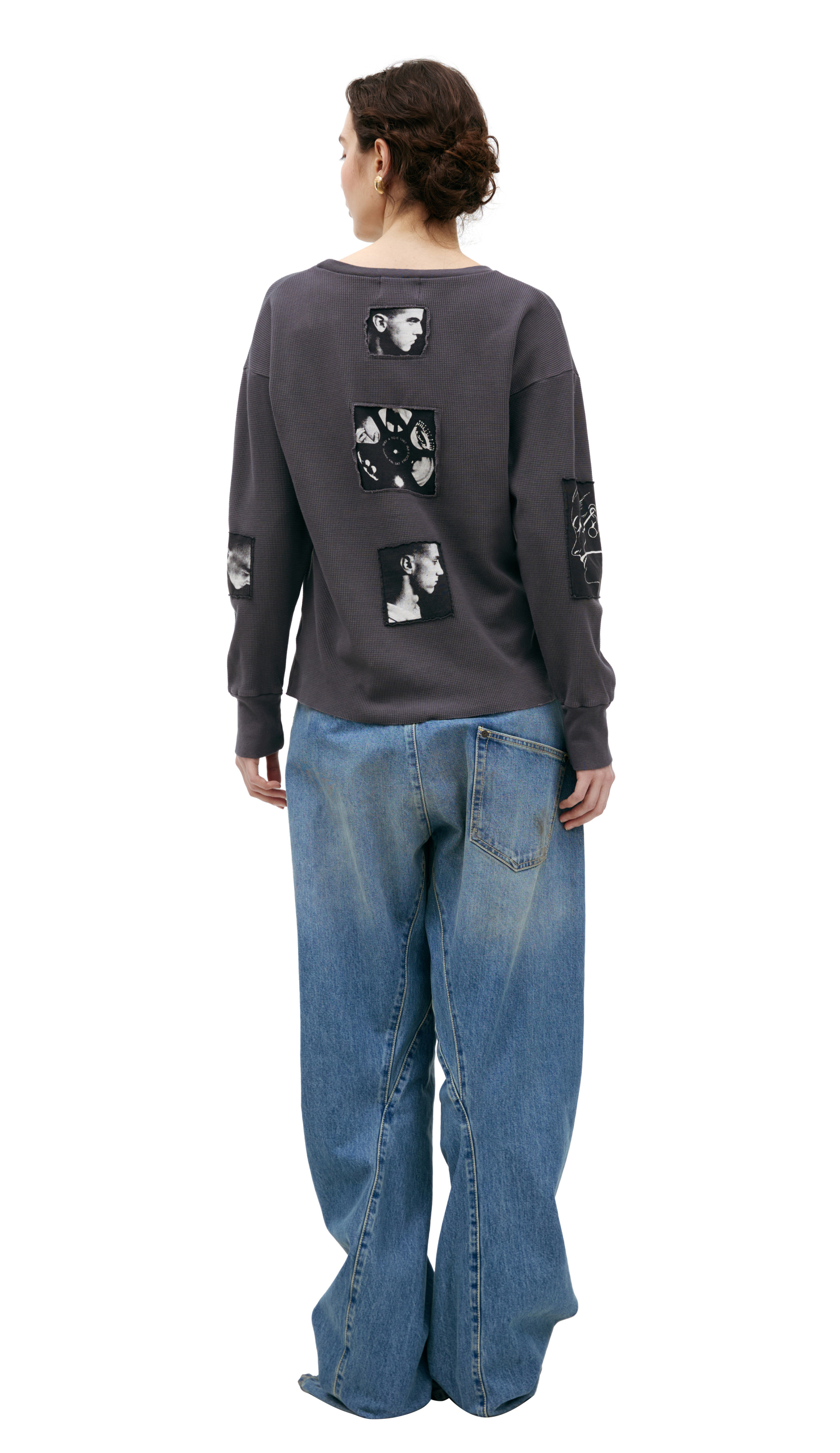 Enfants Riches Déprimés Grey longsleeve with patches