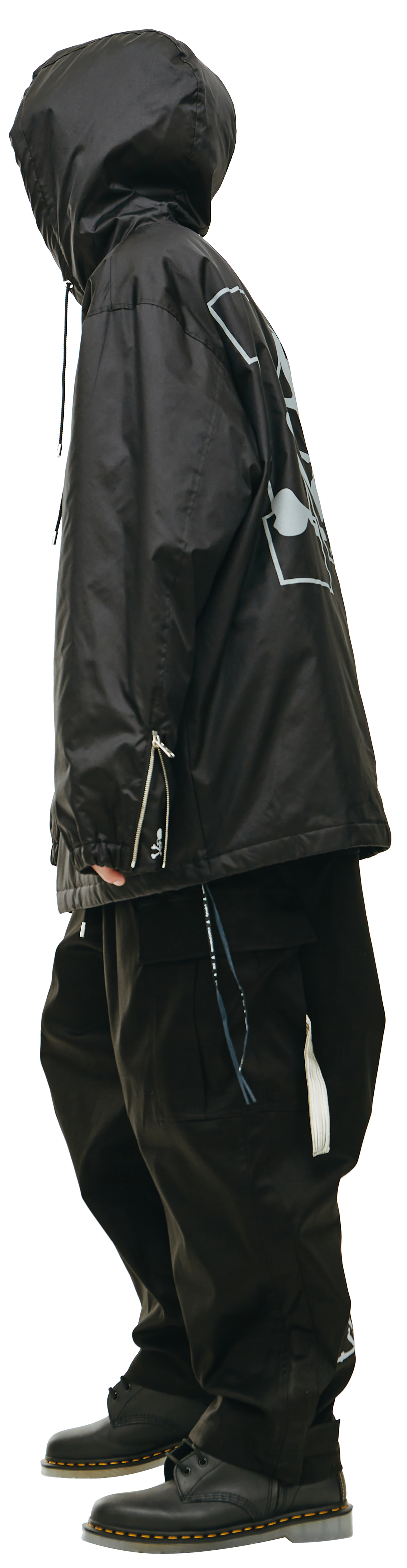 Mastermind WORLD Черная куртка с меховым капюшоном