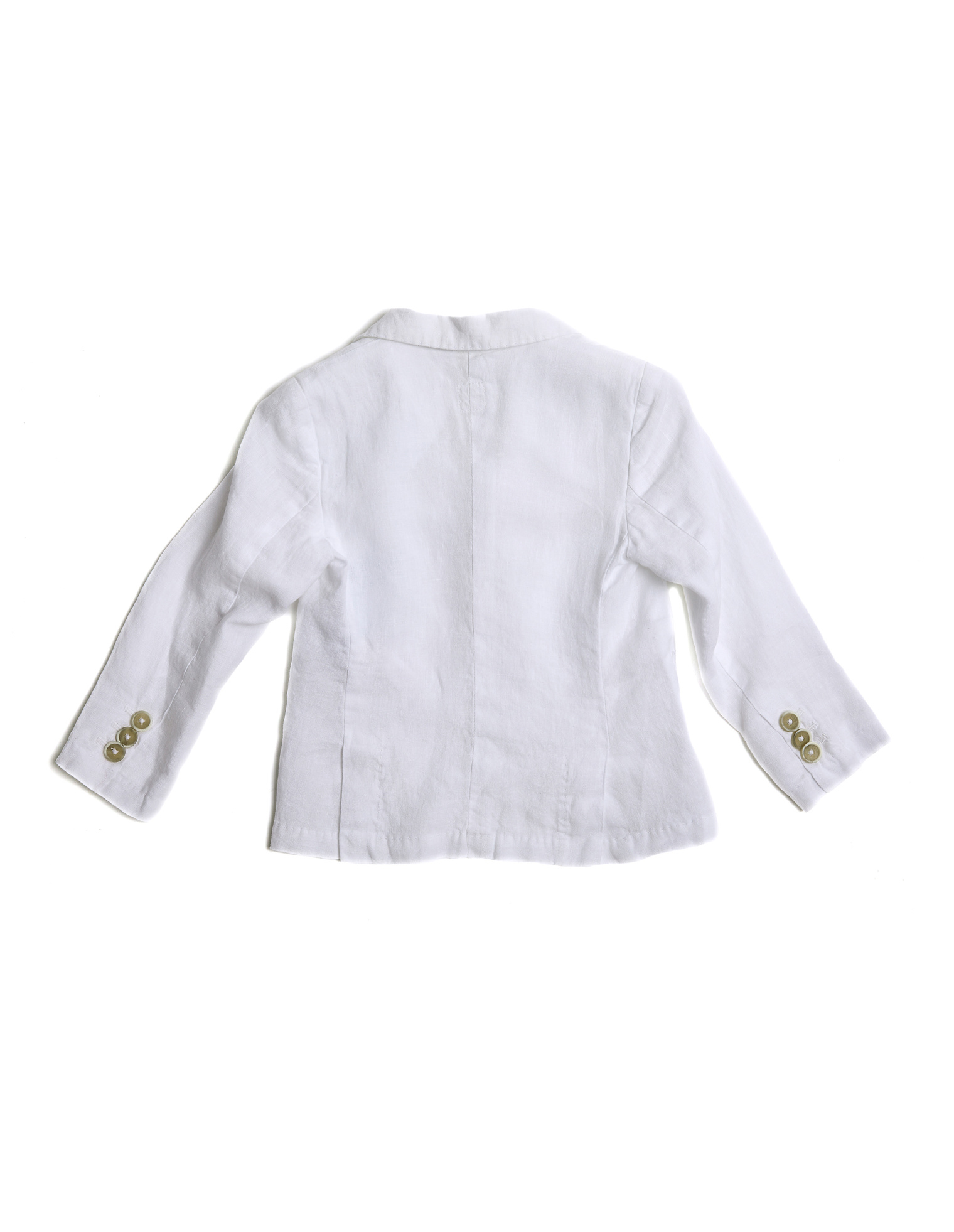 120% Lino Kids Белый льняной пиджак