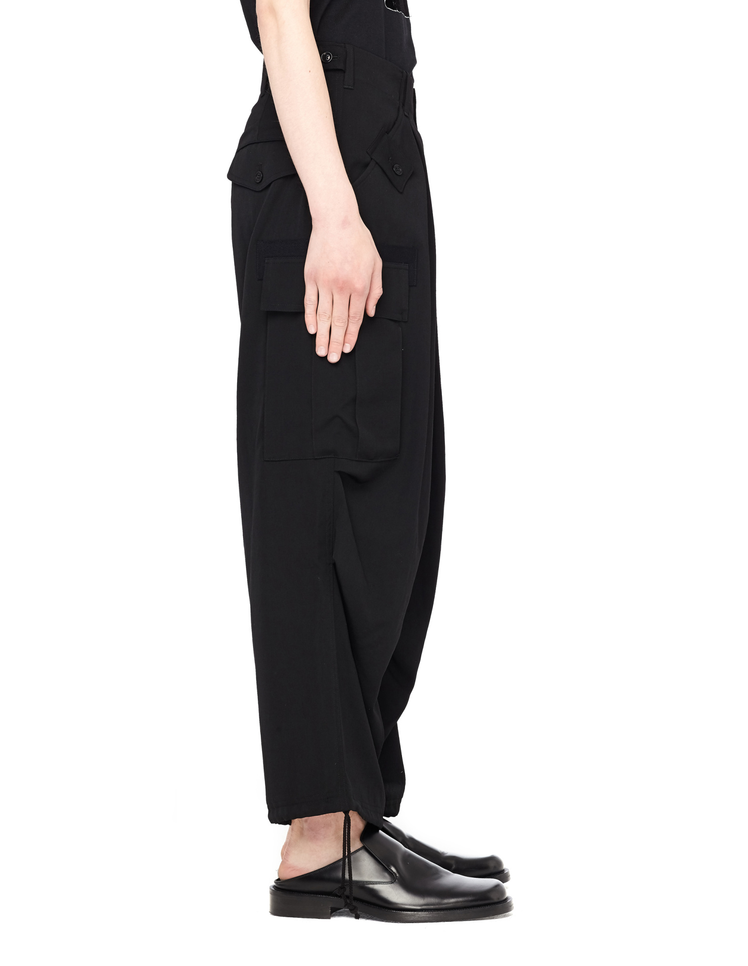 Yohji Yamamoto Wide Leg Cargo Pants