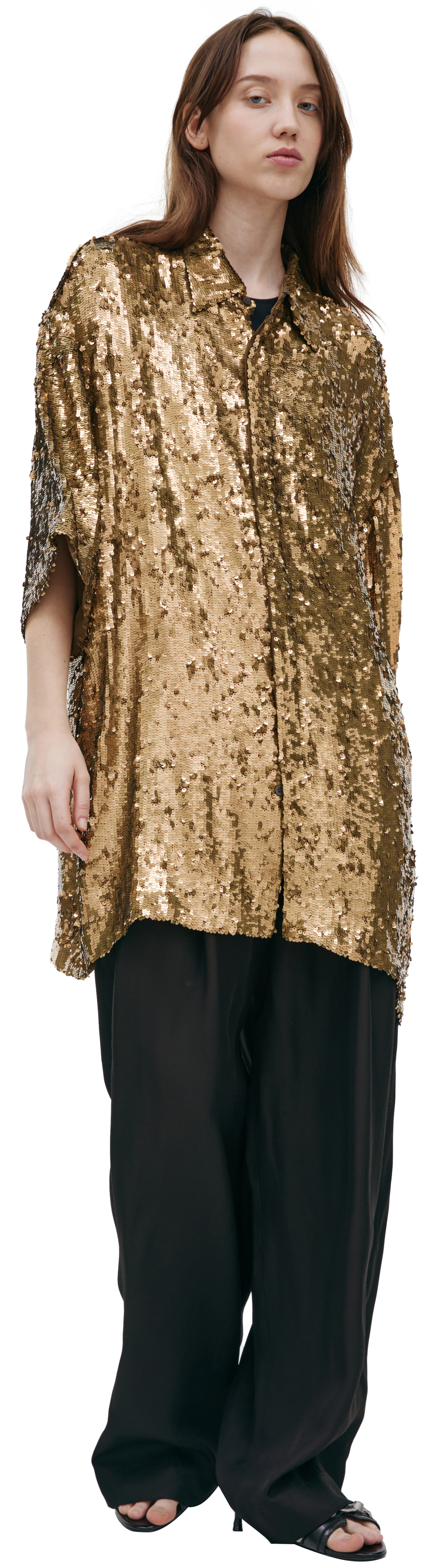 Dries Van Noten Oversize sequin shirt