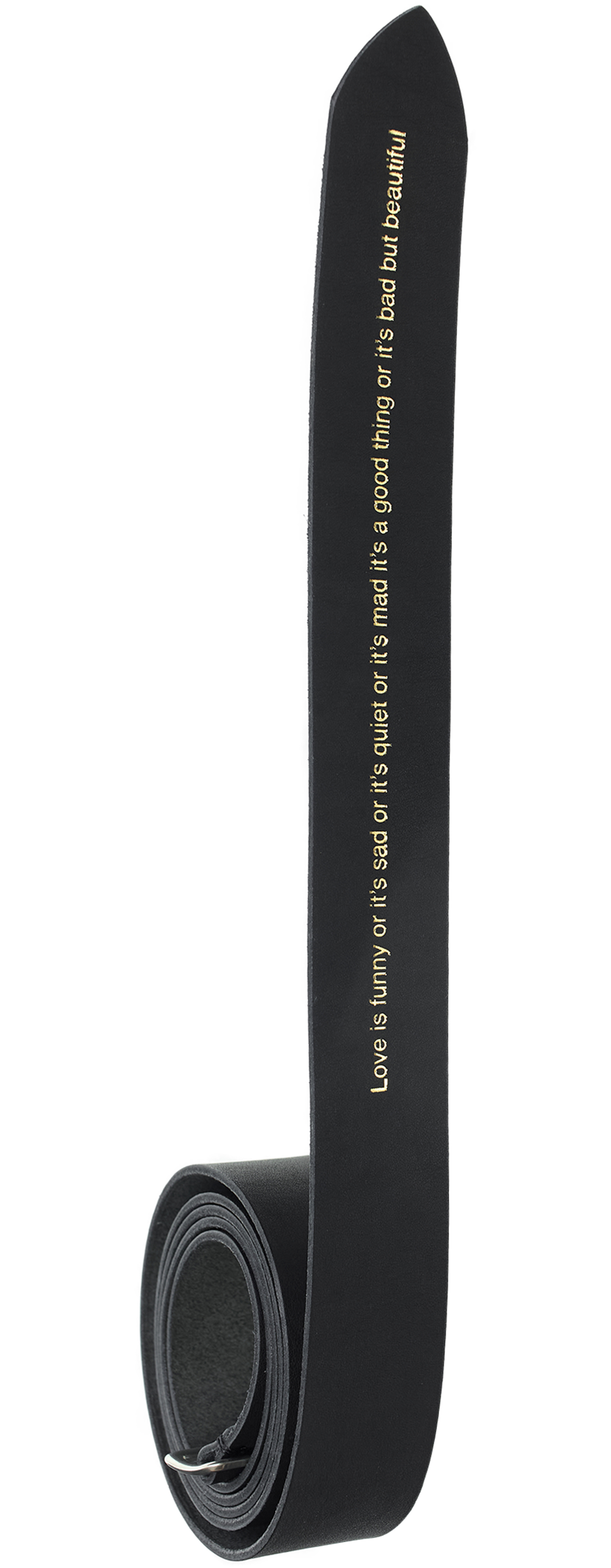 Undercover Black leather belt