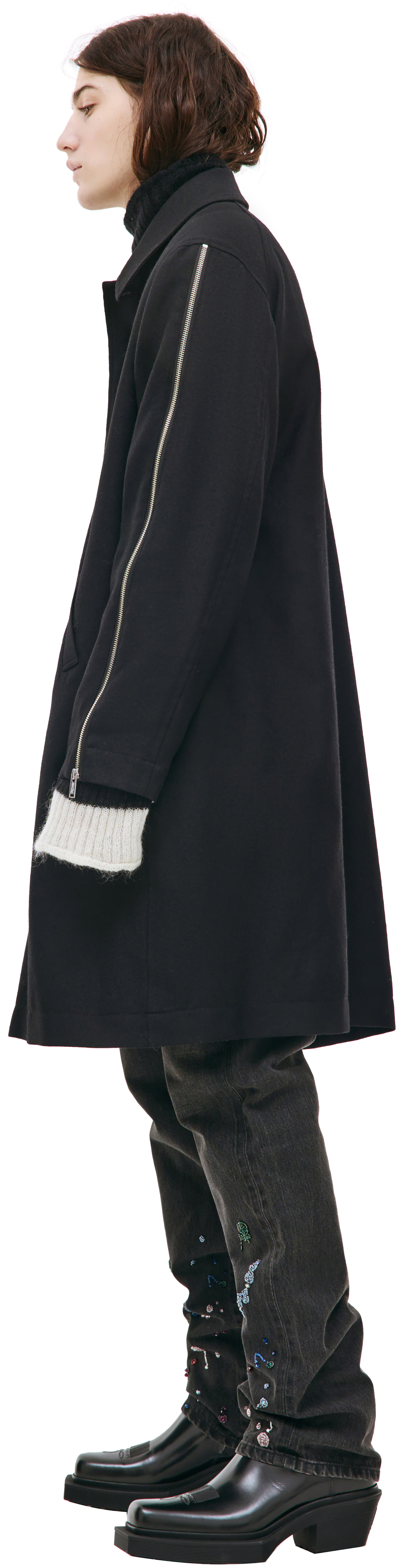Undercover Black zip coat