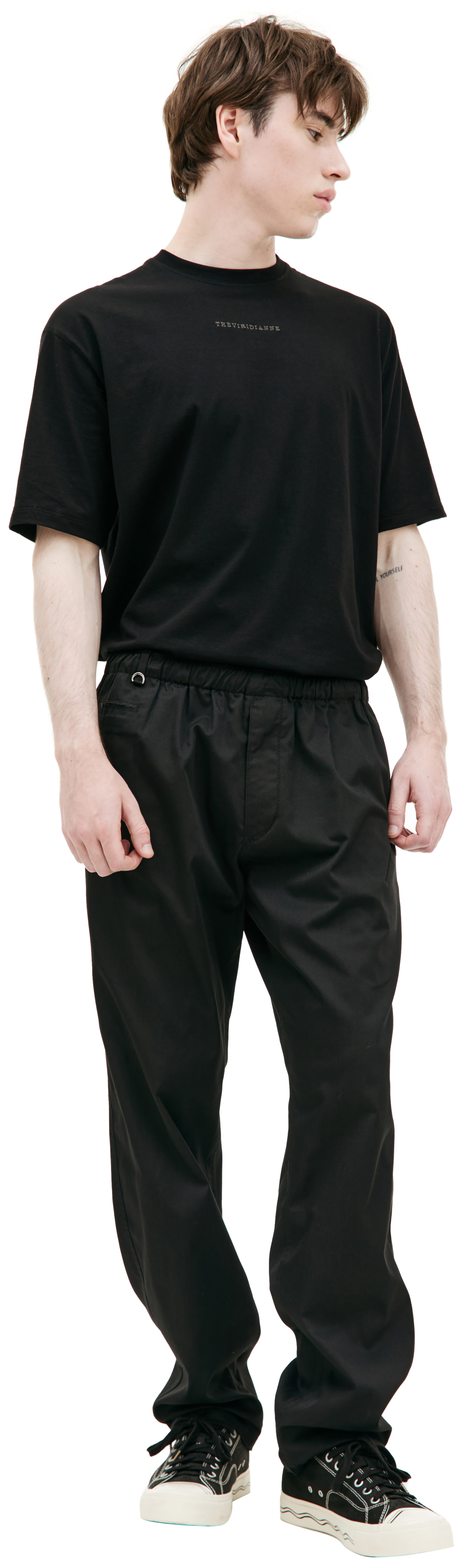 Undercover Embroidered logo trousers