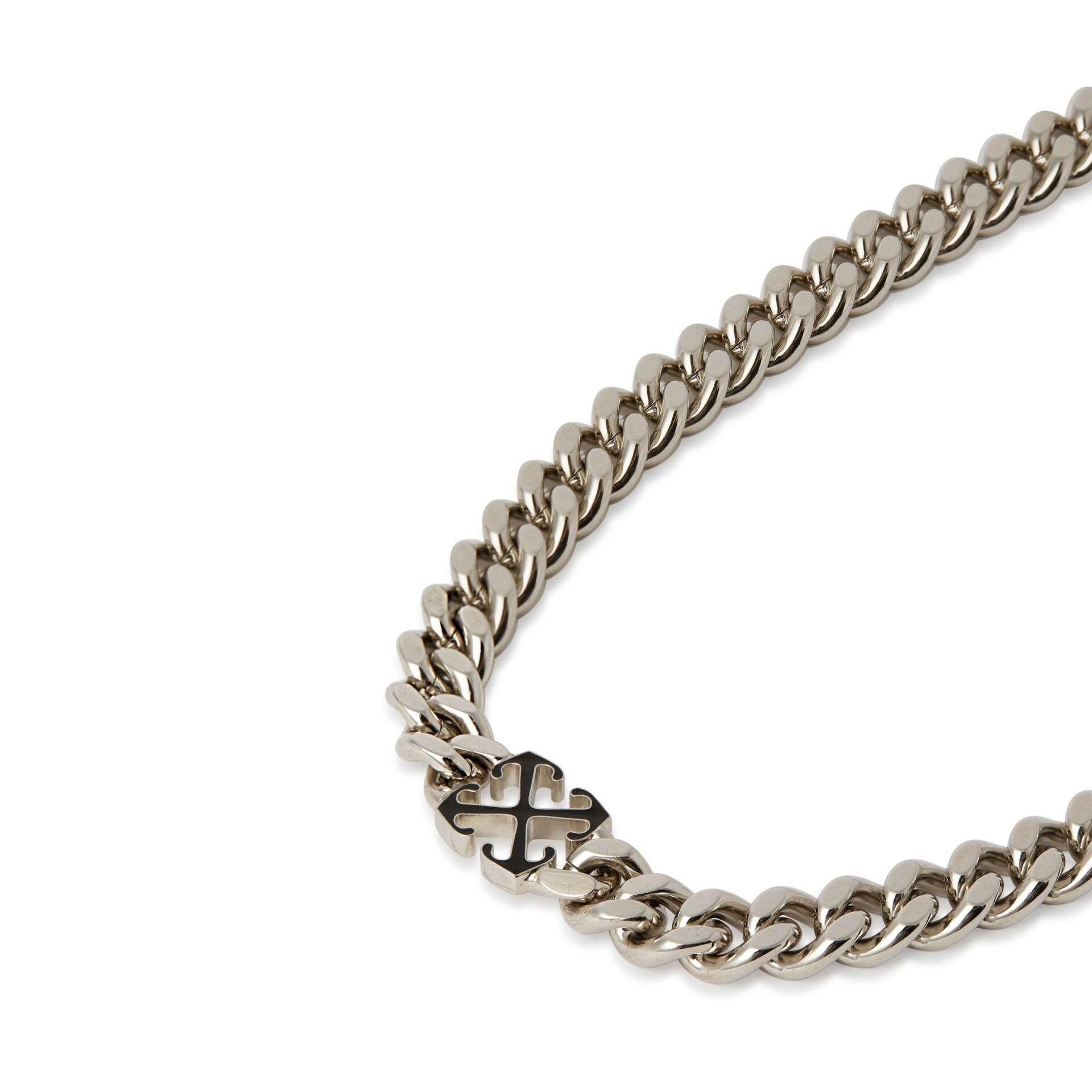 Off White Enamel Arrow Necklace