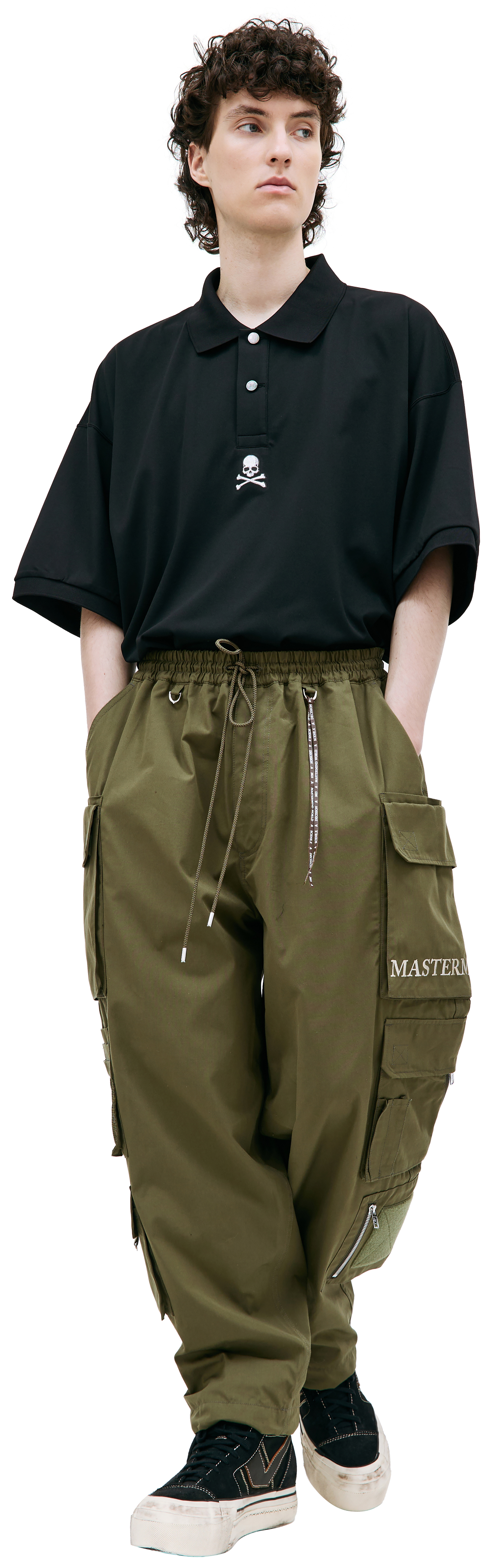 Mastermind WORLD Khaki cargo trousers