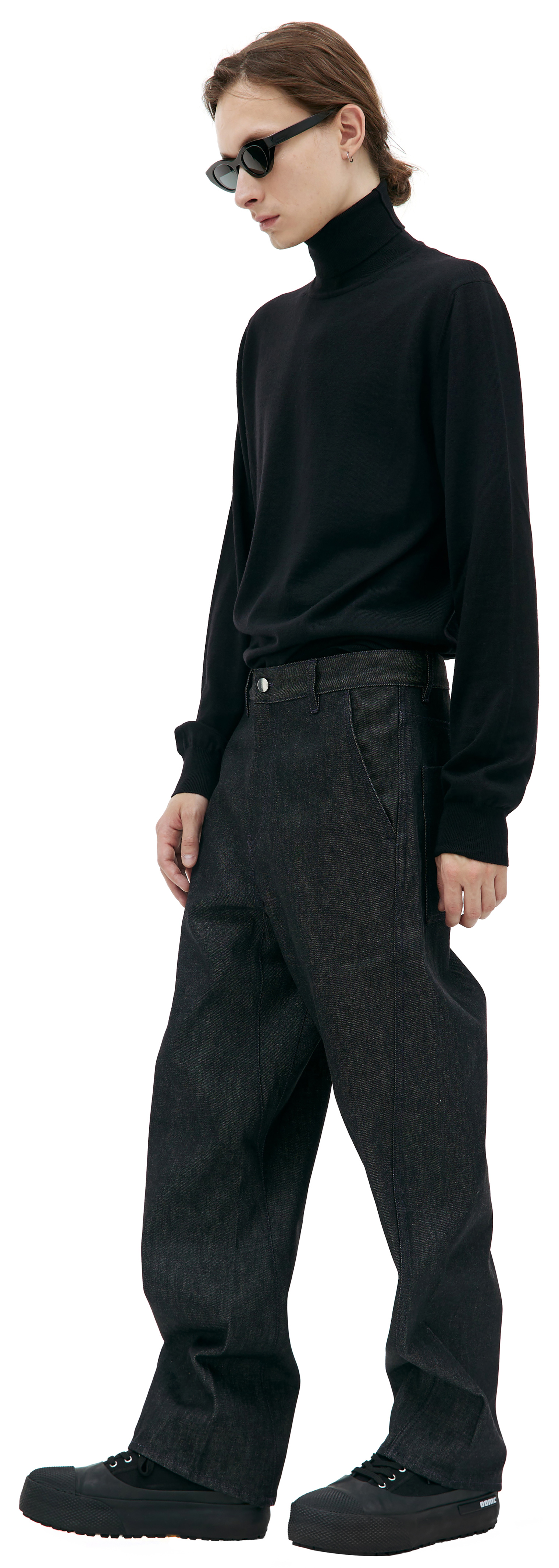 OAMC Black straight jeans