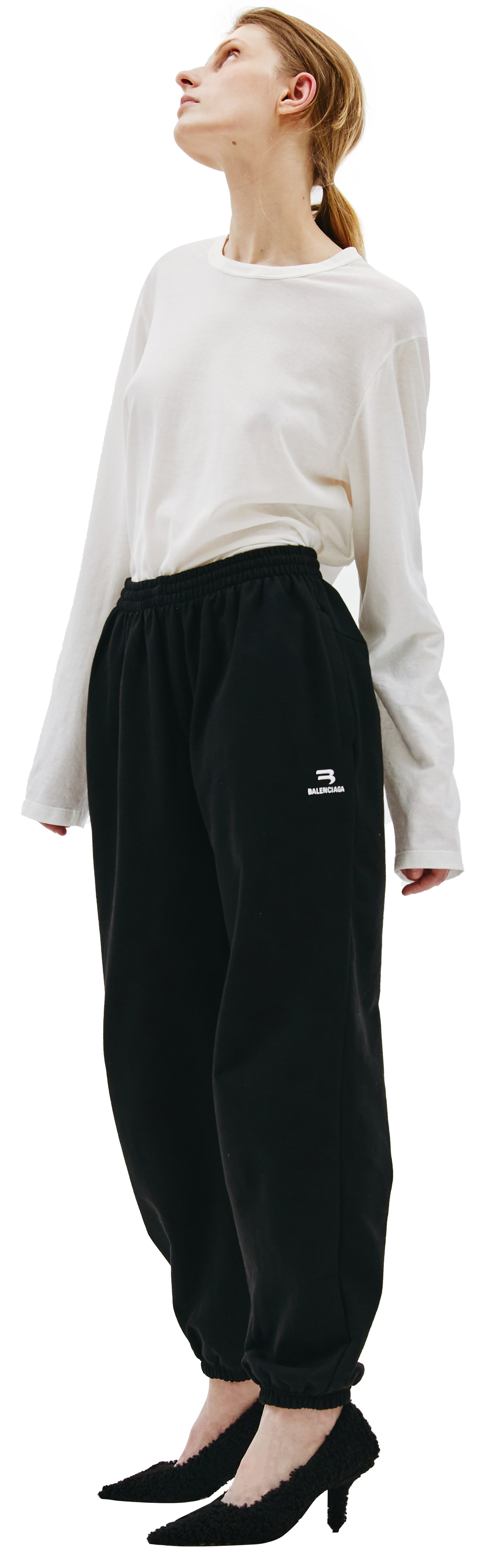 Balenciaga Black sweatpants with logo
