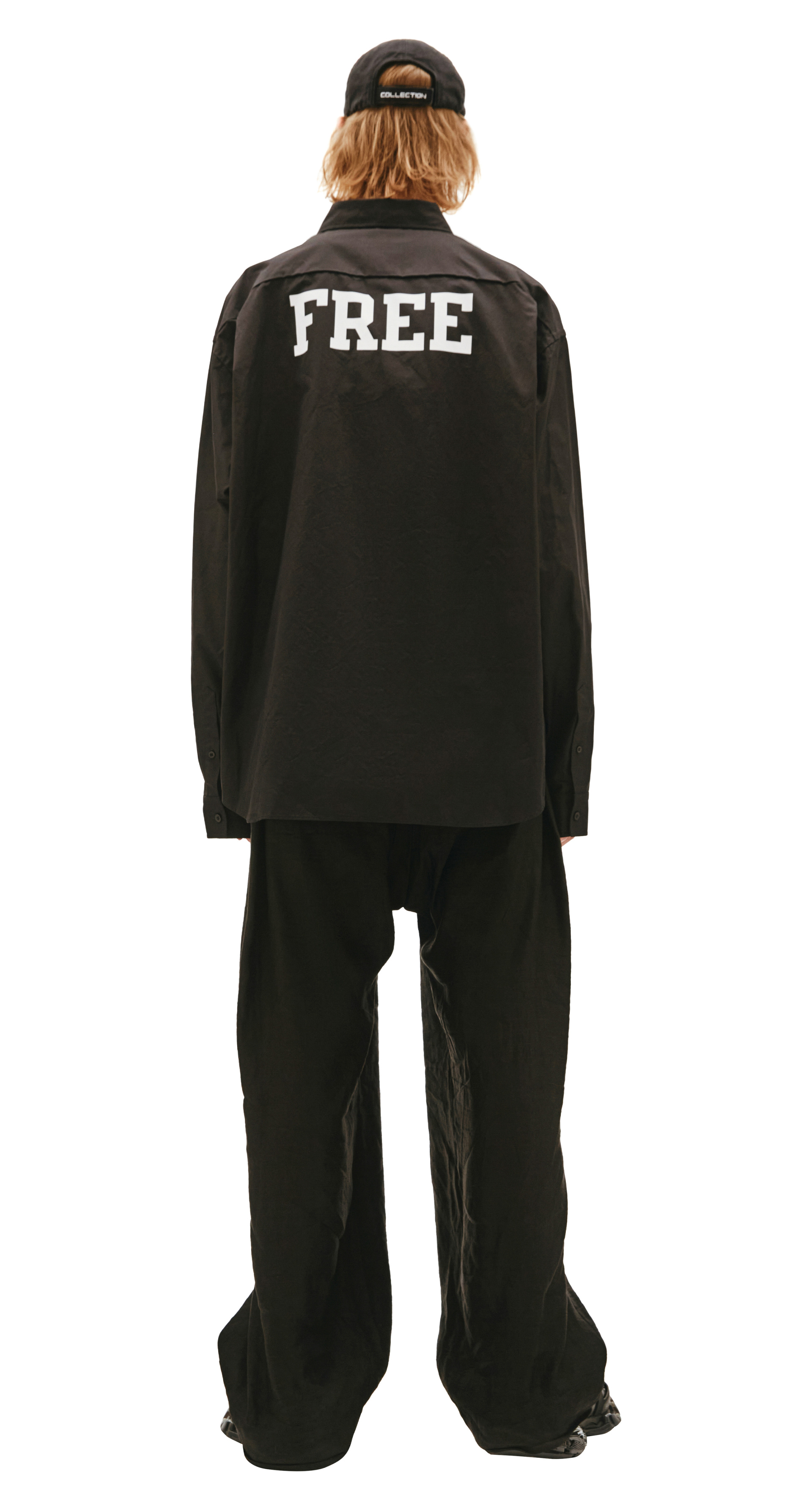 Balenciaga Printed FREE Black Shirt