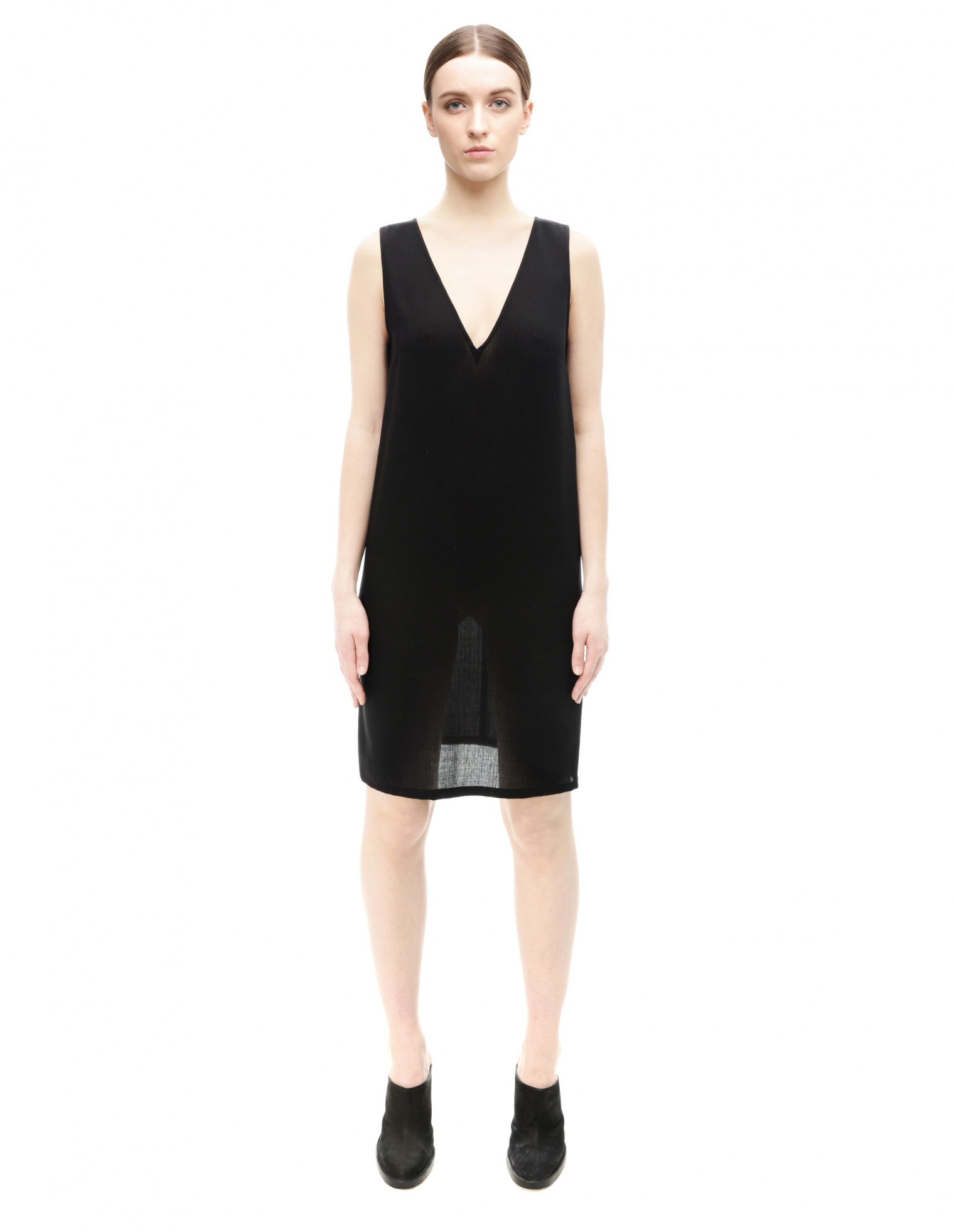Ann Demeulemeester V-neck Wool Dress