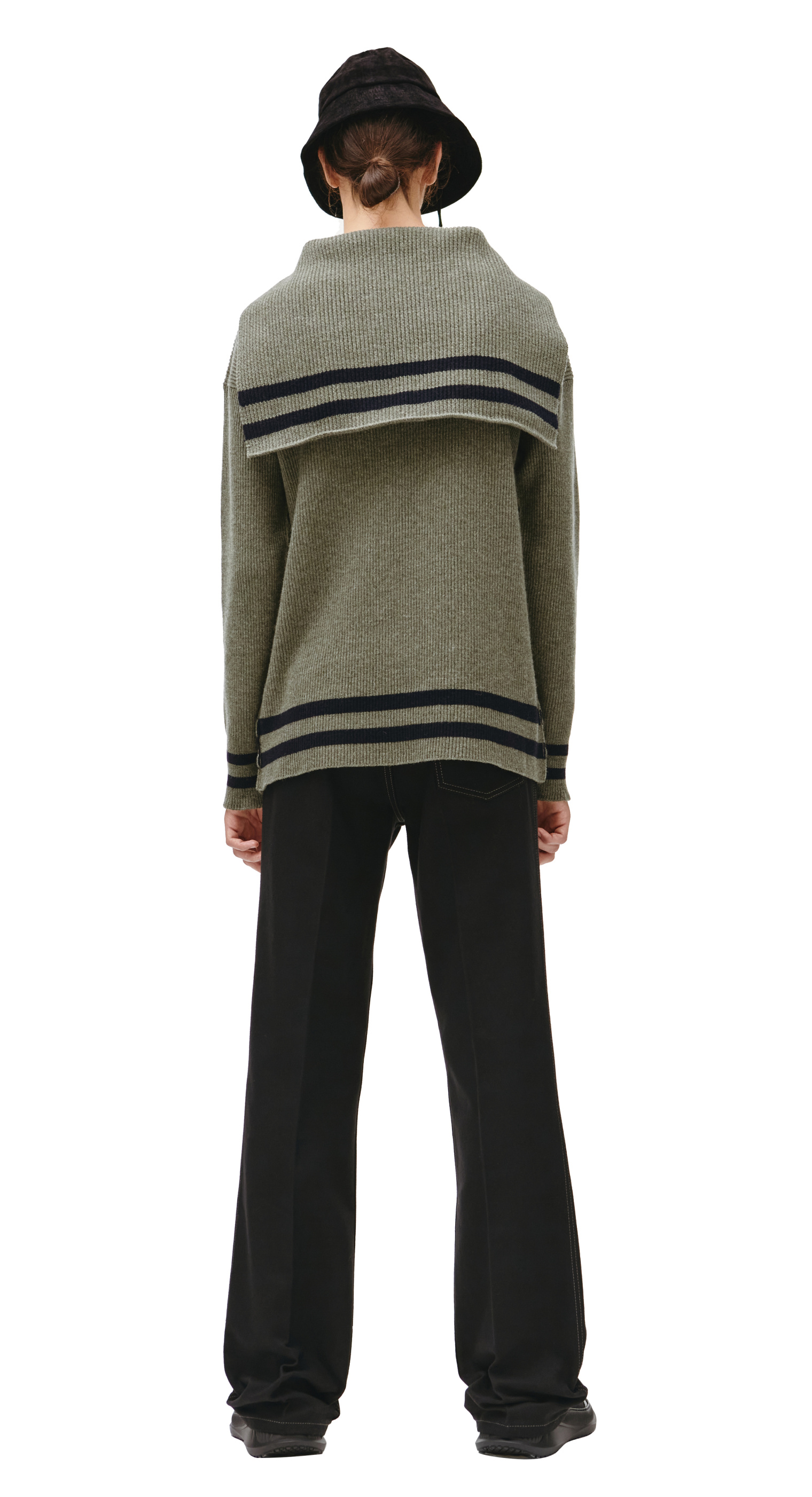 Maison Margiela Green wool sailor sweater