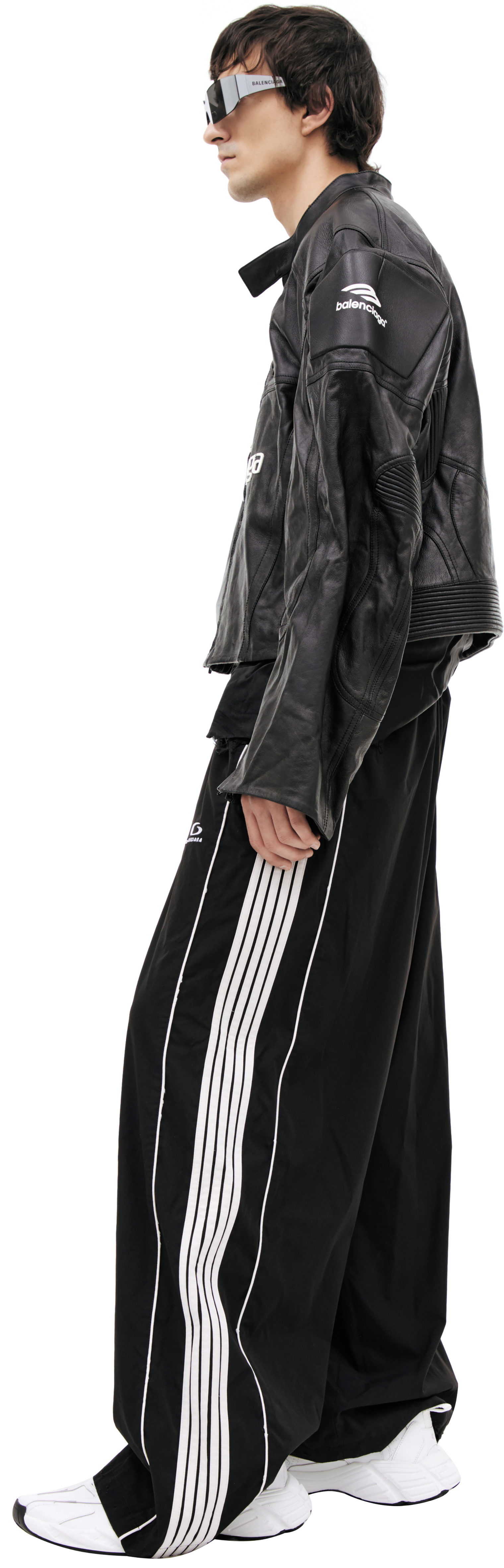 Balenciaga Leather jacket with logo