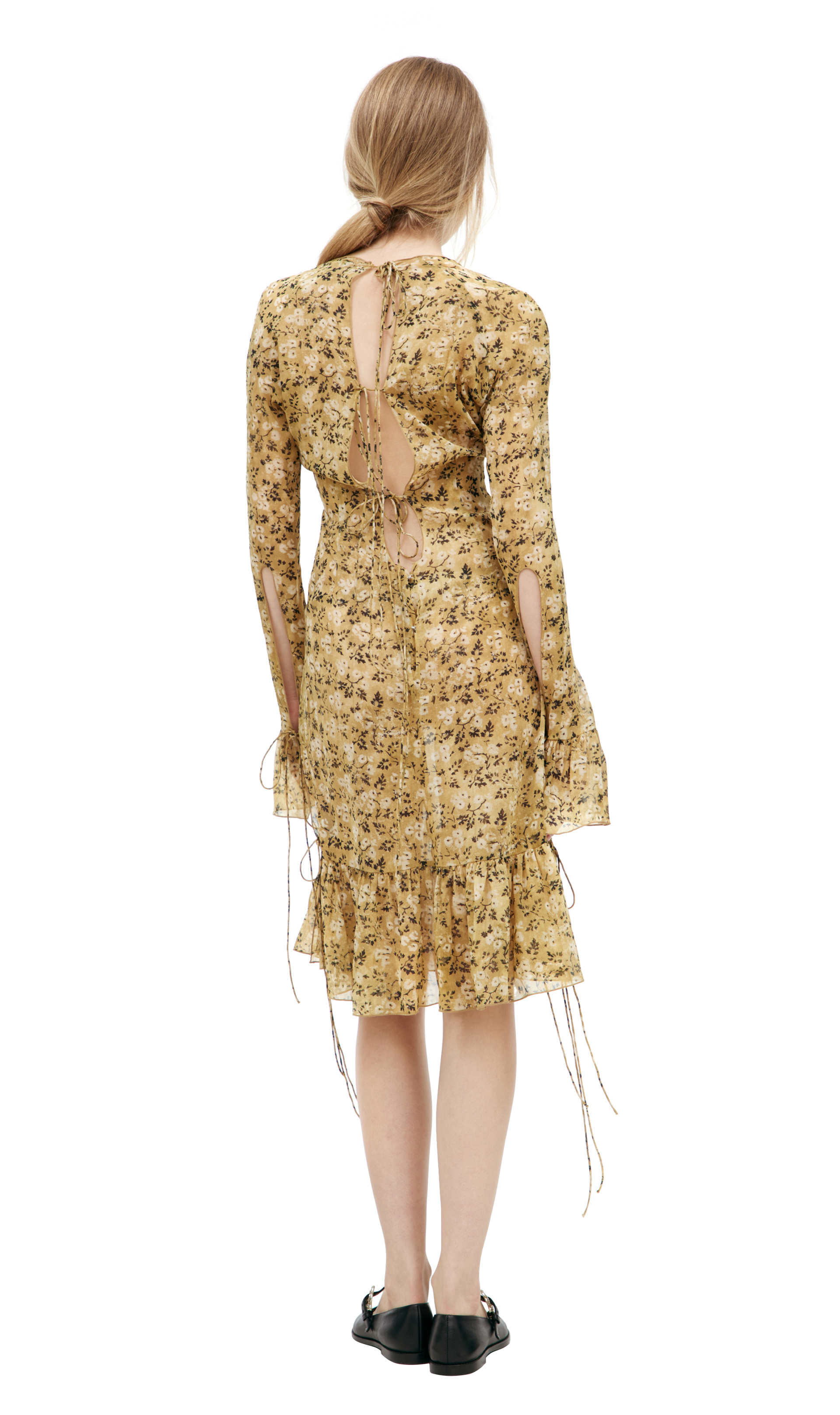 KNWLS Silk monoprint dress