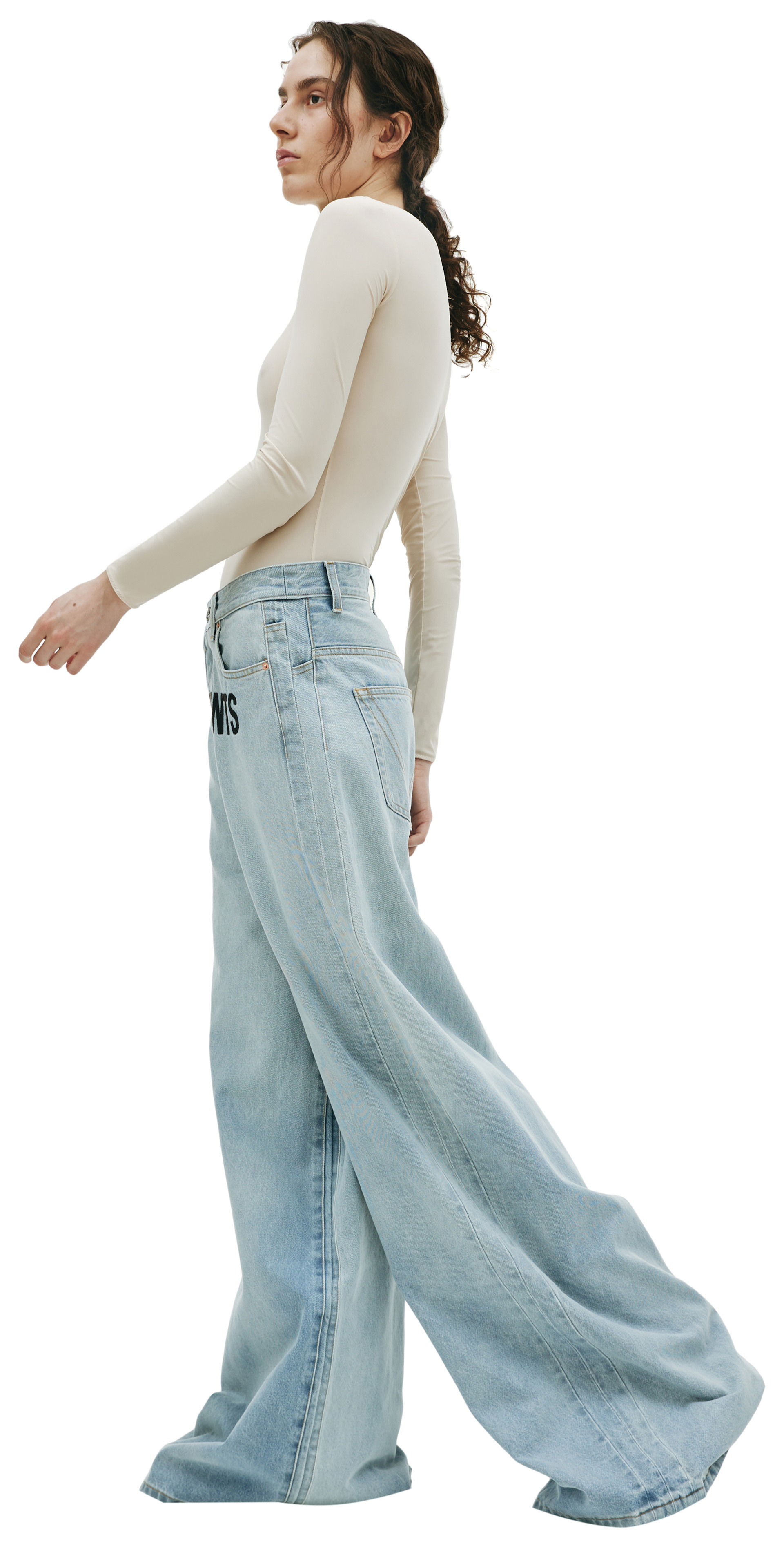 VETEMENTS Logo wide-leg jeans