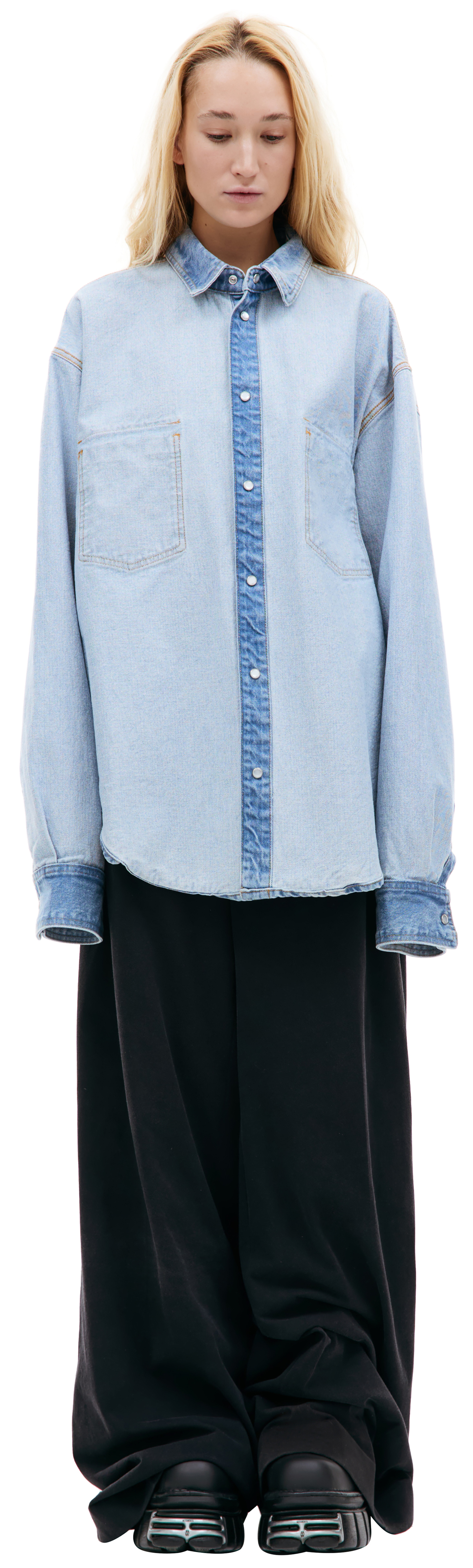 VETEMENTS Inside-out denim shirt