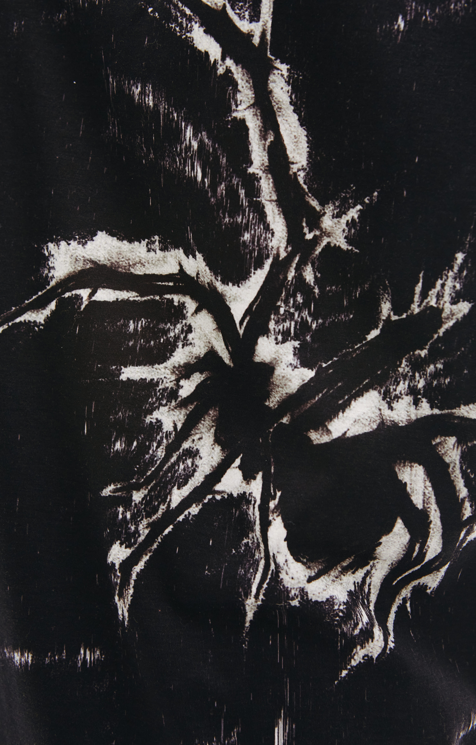 Yohji Yamamoto Хлопковый лонгслив с принтом паука