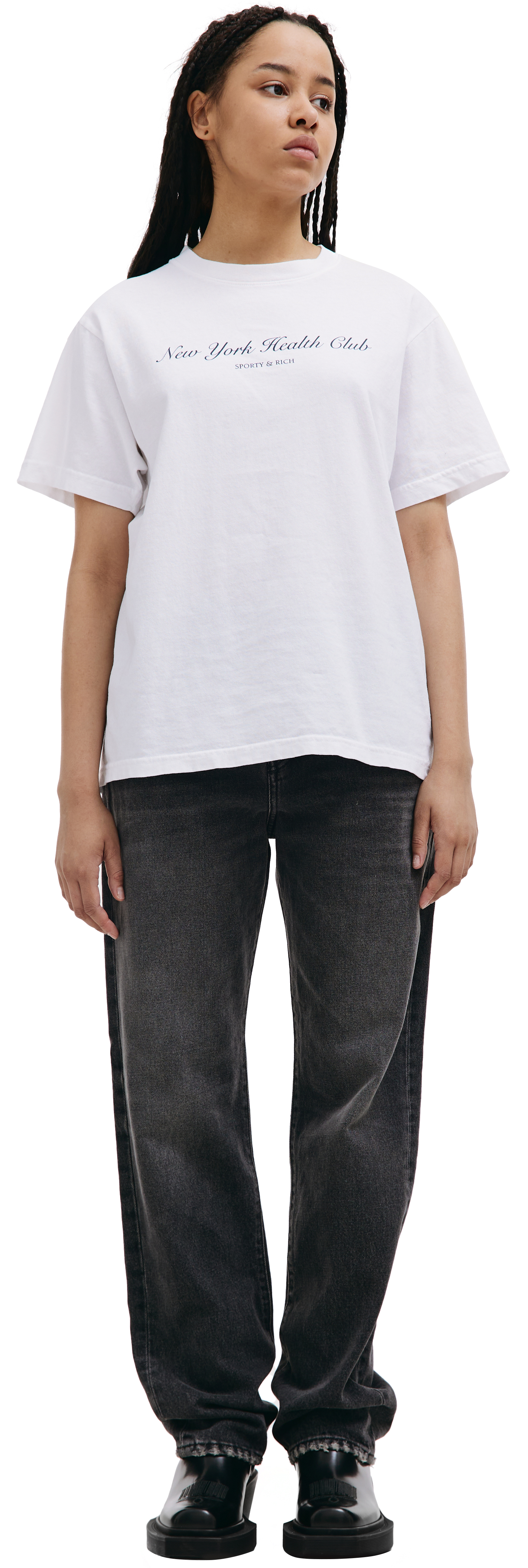SPORTY & RICH White \'NY Health Club\' t-shirt